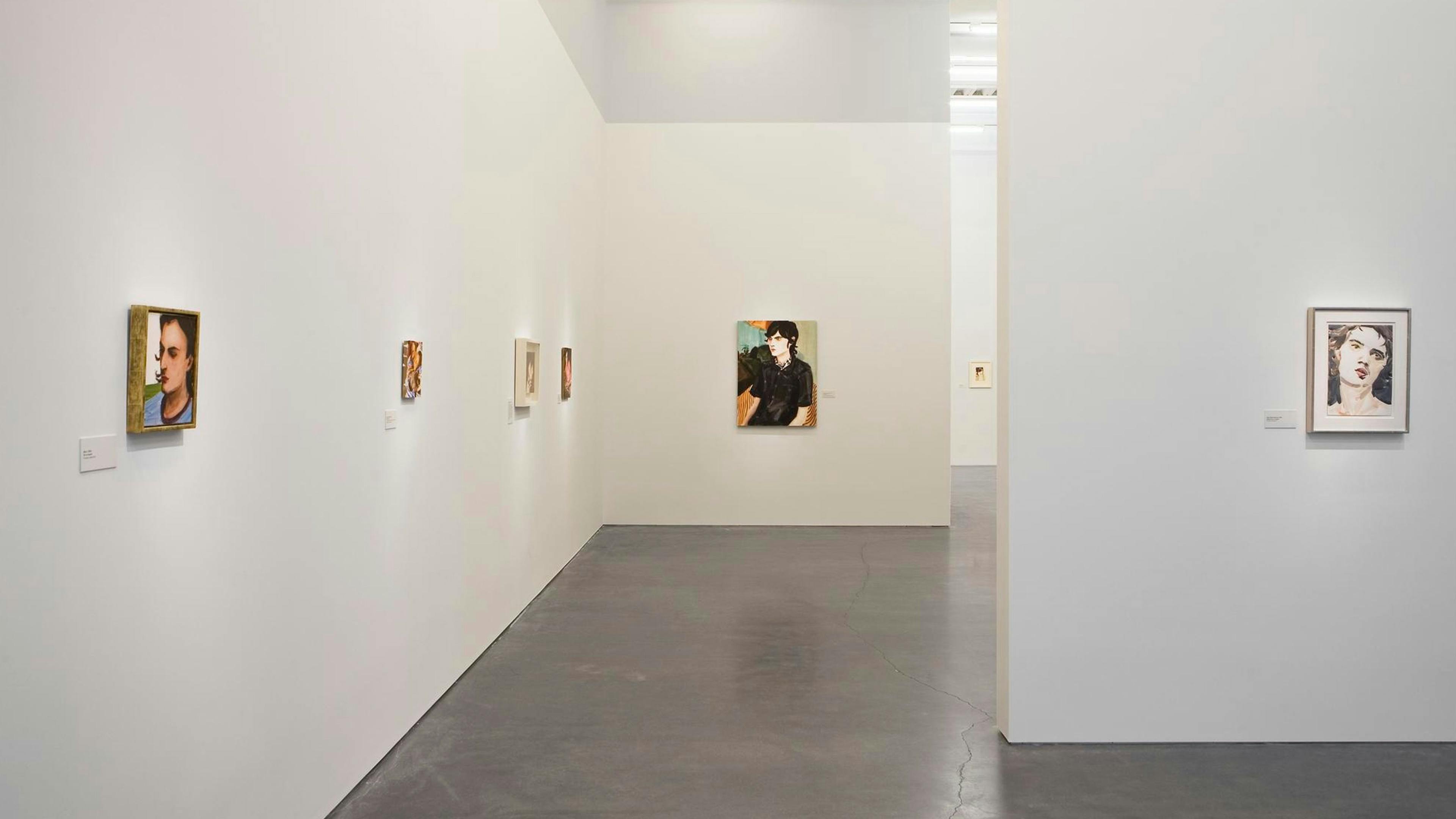 Installation view of Live Forever: Elizabeth Peyton at New Museum