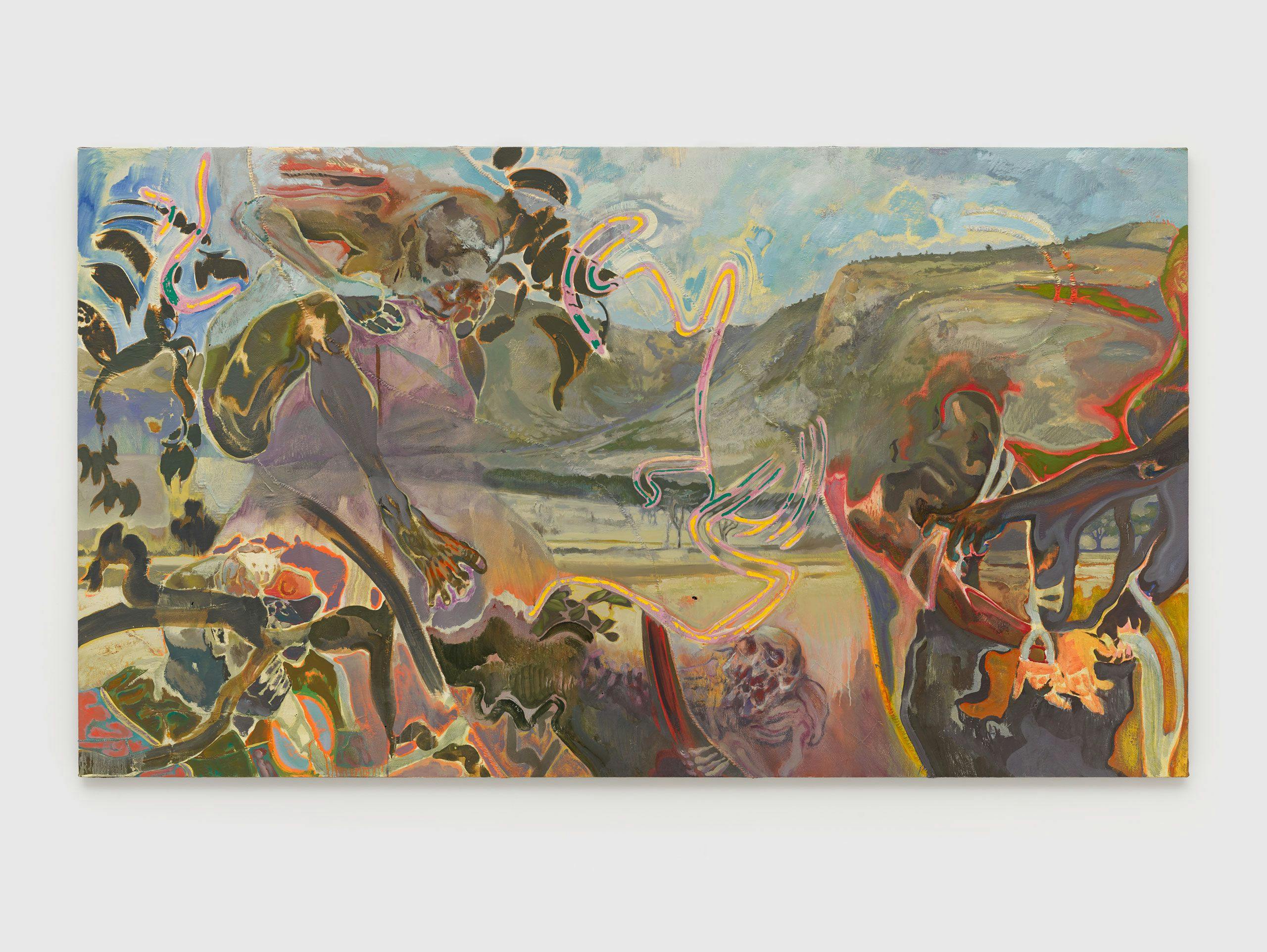 A painting by Michael Armitage, titled Enasoit, dated 2019.