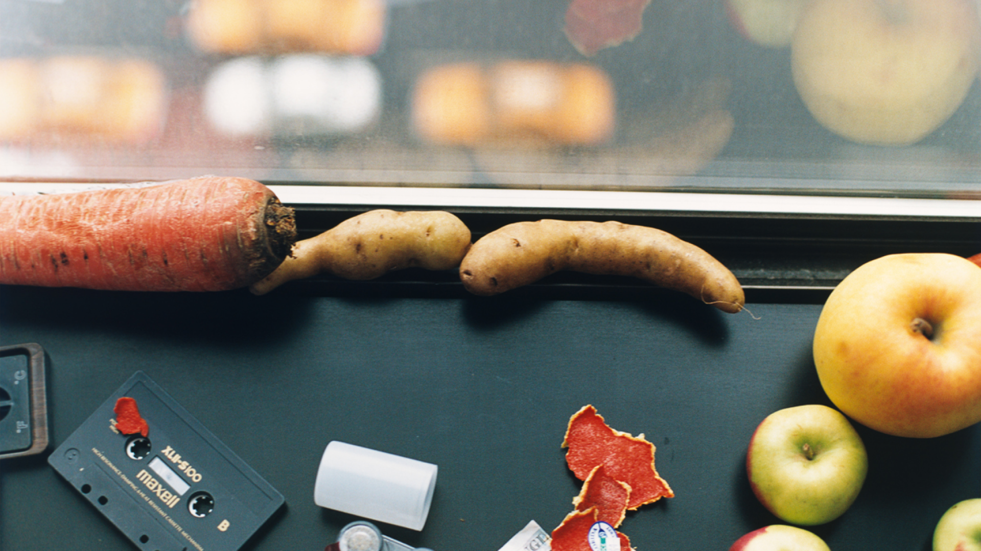 A detail from a photograph by Wolfgang Tillmans, titled still life, New York, dated 2001.