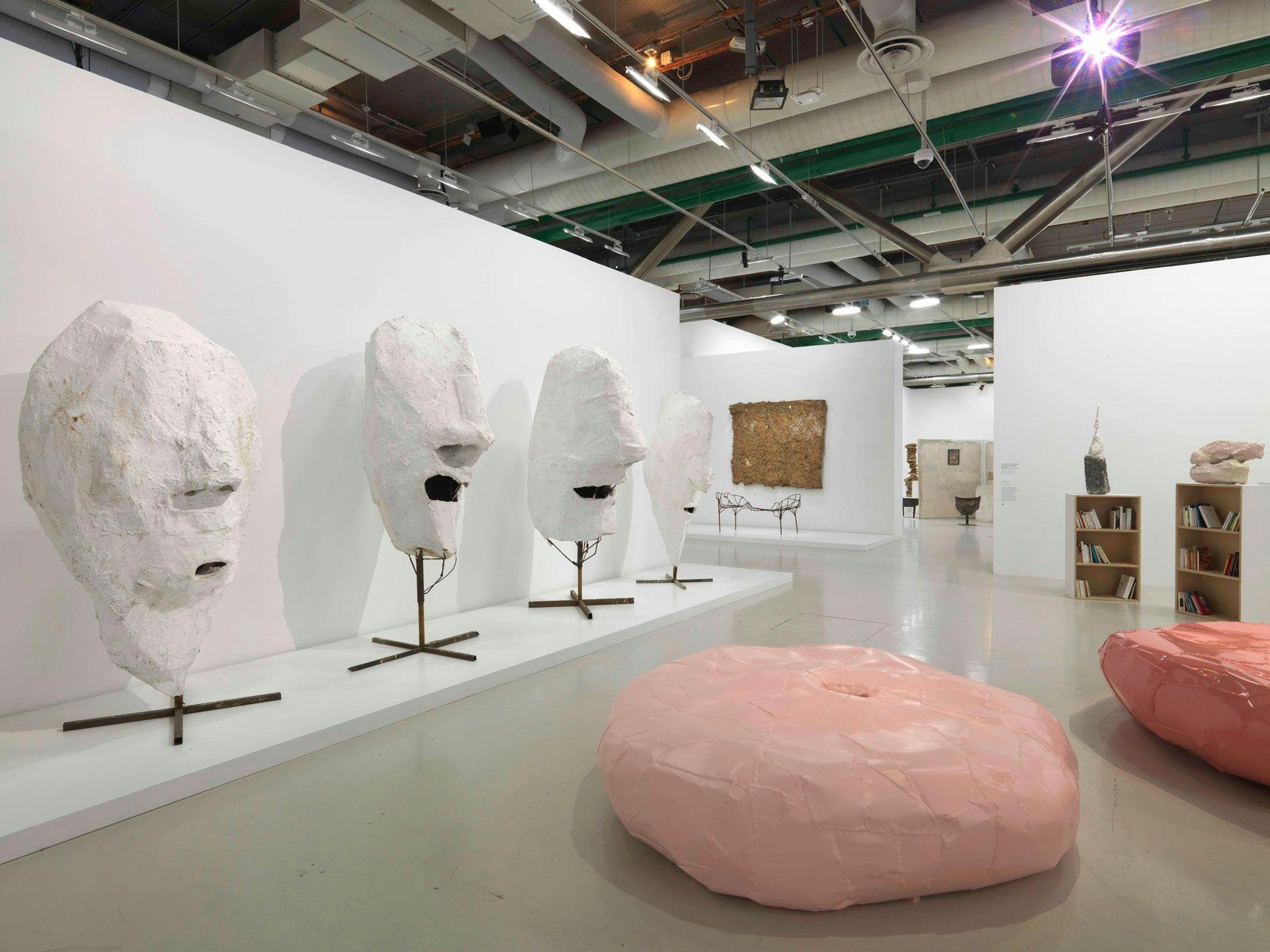 Installation view of the exhibition Franz West, at the Centre Georges Pompidou, Paris, dated 2018.