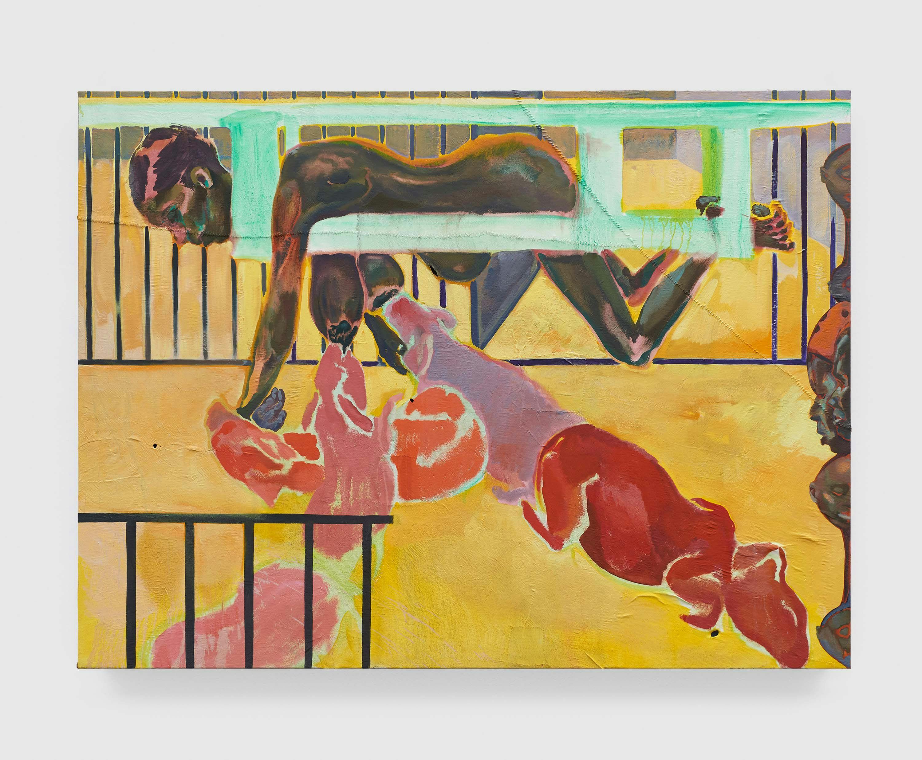 A painting by Michael Armitage, titled Mother's Milk, dated 2022.