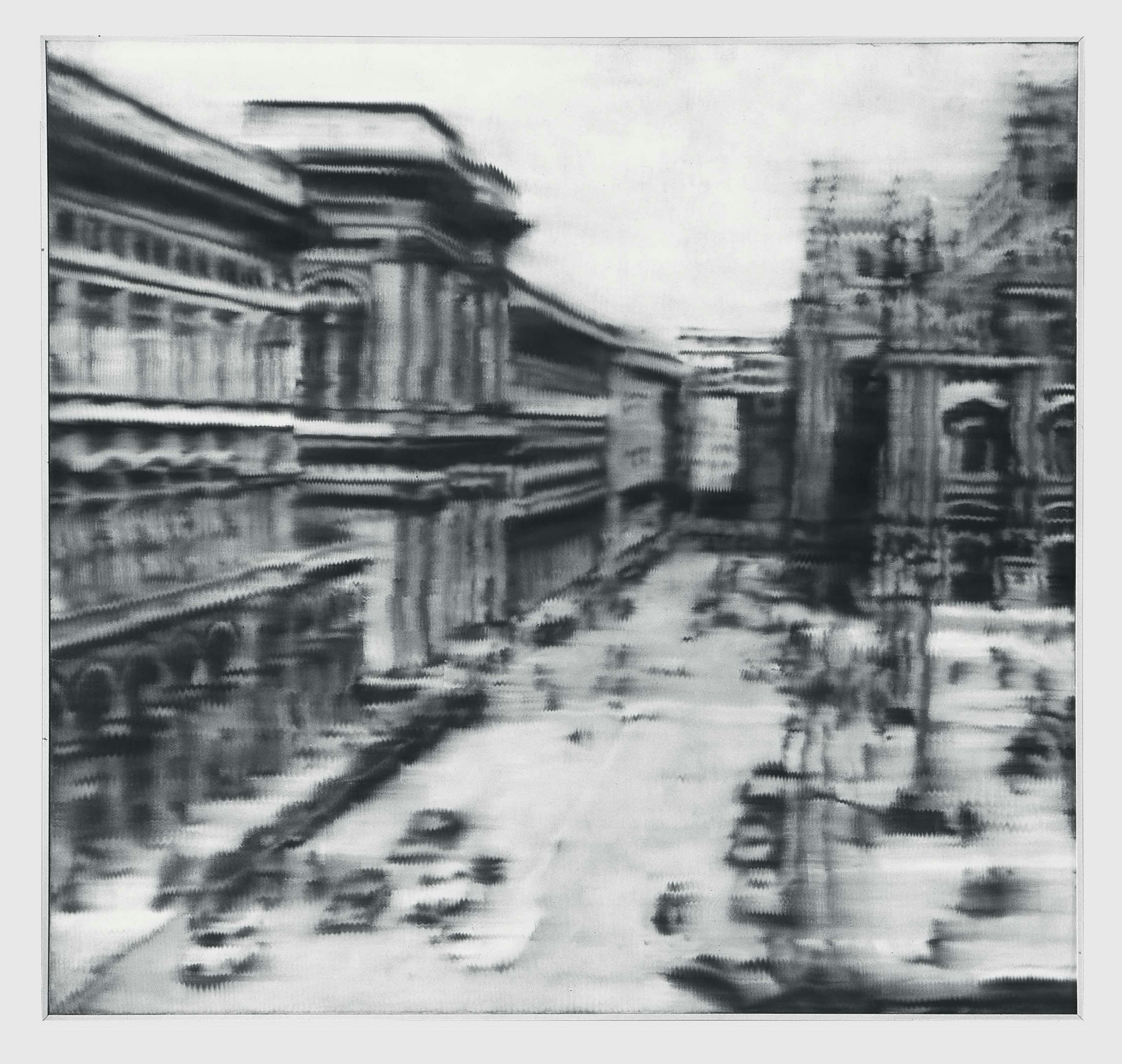 A painting by Gerhard Richter, titled Domplatz, Mailand (Cathedral Square, Milan), dated 1968.