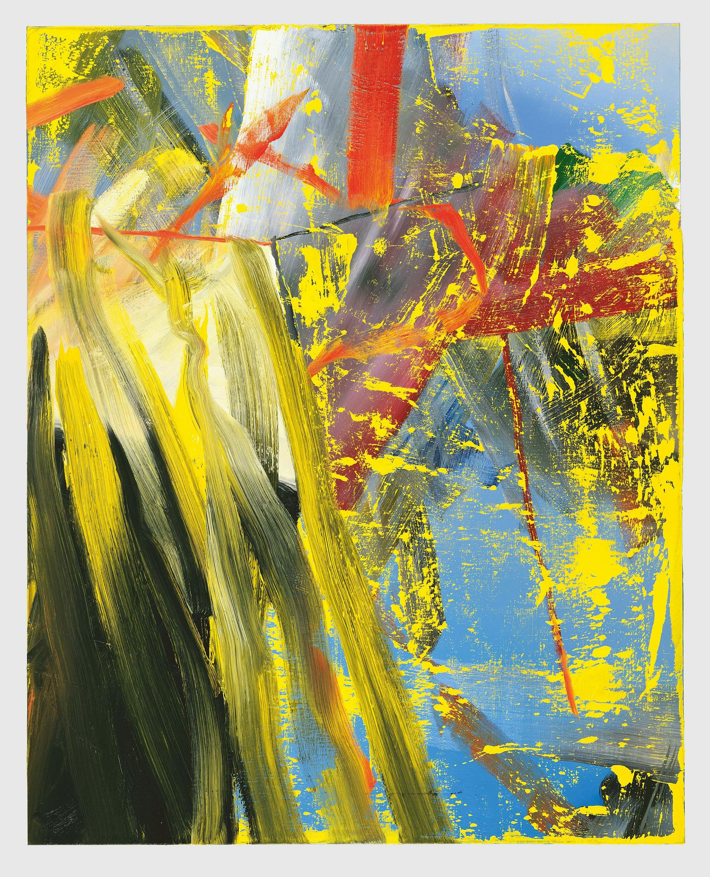 A painting by Gerhard Richter, titled Abstraktes Bild (Abstract Painting), dated 1984.