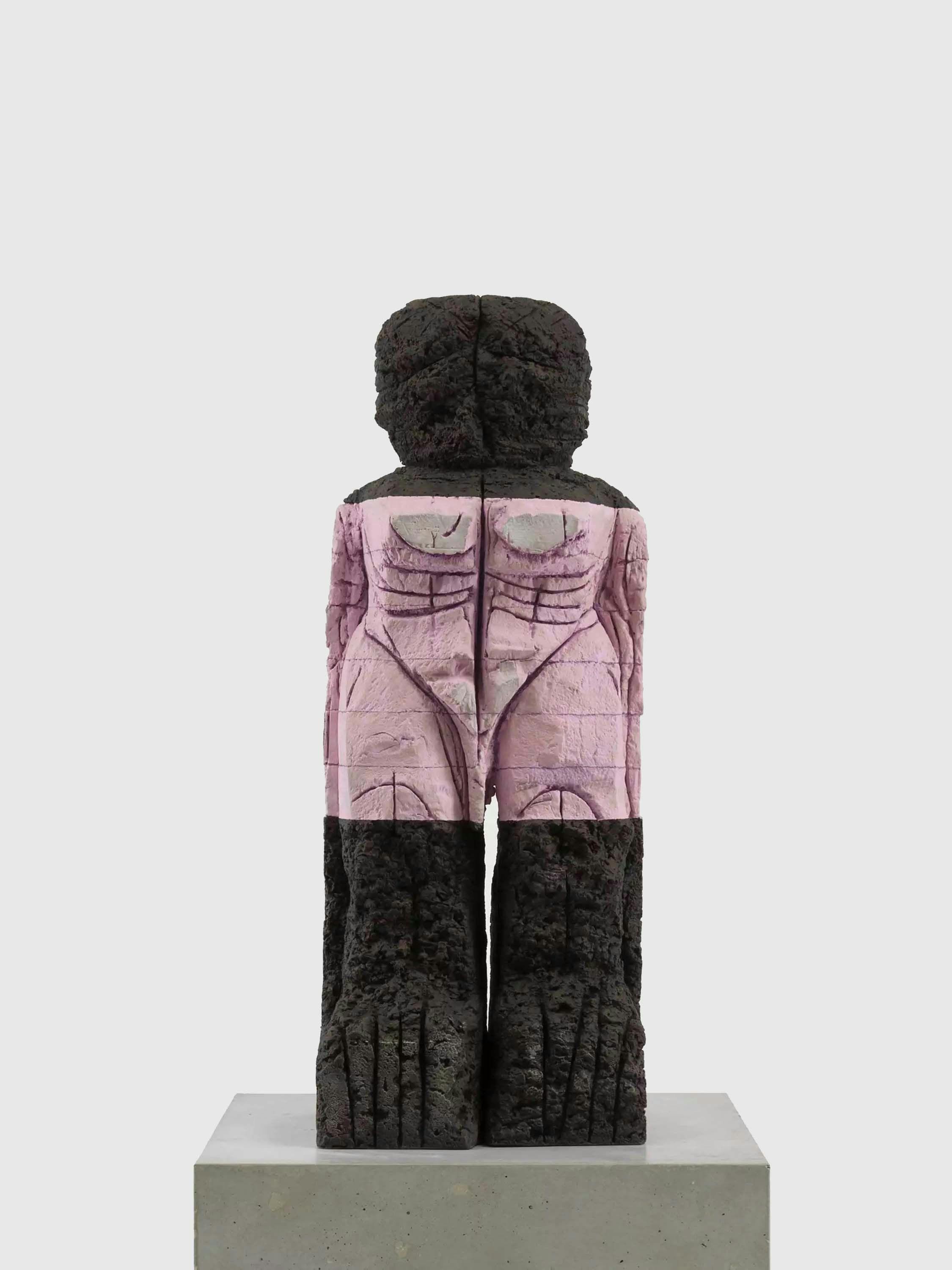 A painted bronze artwork by Huma Bhabha, titled Number One, dated 2021.