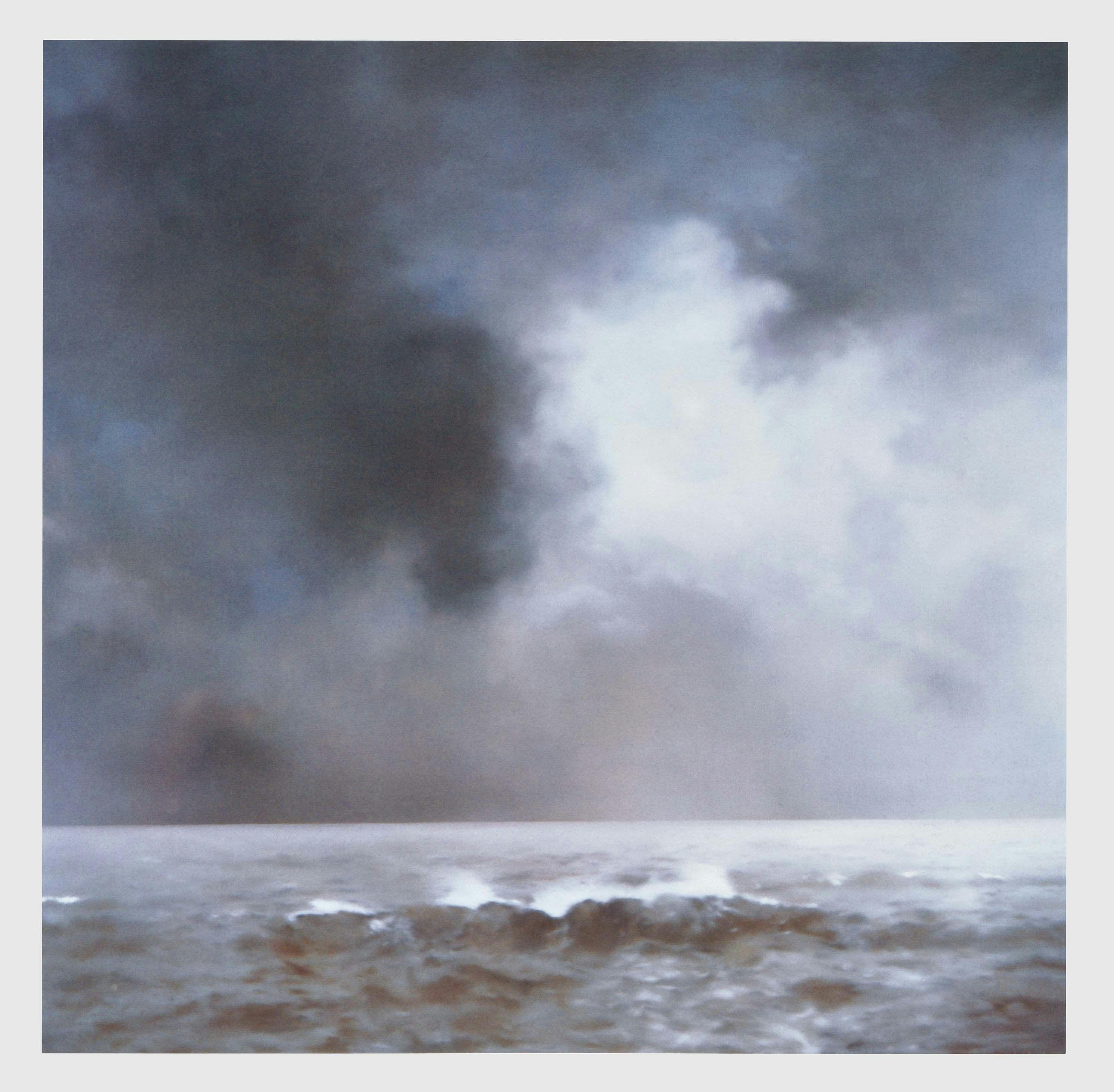 A painting by Gerhard Richter, titled Seestück (Welle) (Seascape [Wave]), dated 1969.