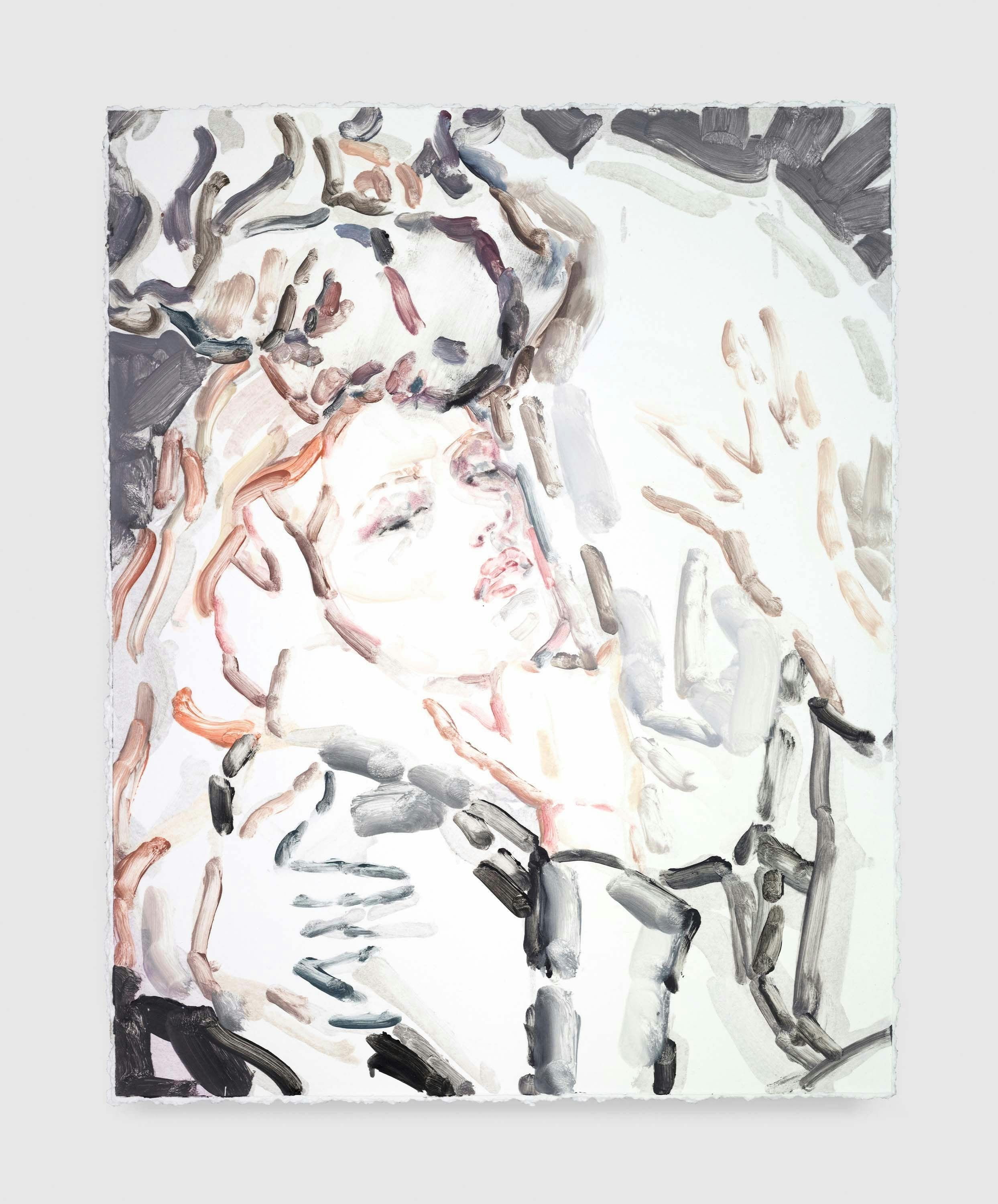 A print by Elizabeth Peyton, titled ﻿Love (1) (Jonas Kaufmann and Kristine Opolais; Manon Lescaut) #2 , dated 2015.
