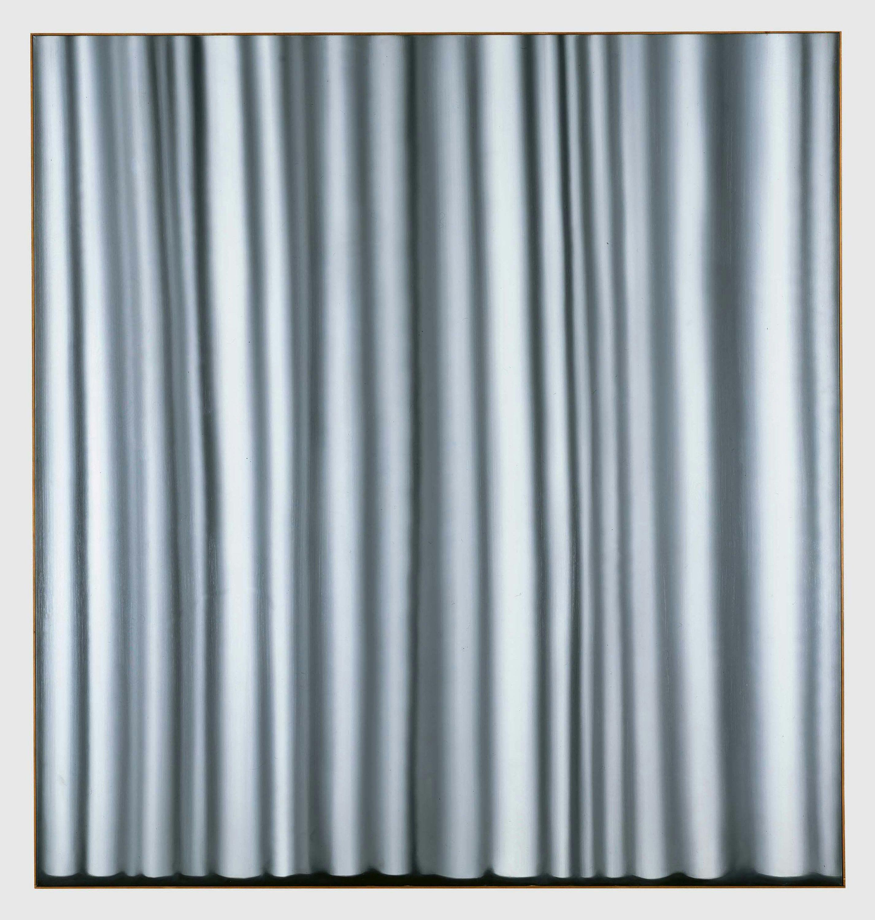 A painting by Gerhard Richter, titled Vorhang III (hell) (Curtain III [Light]), dated 1965.