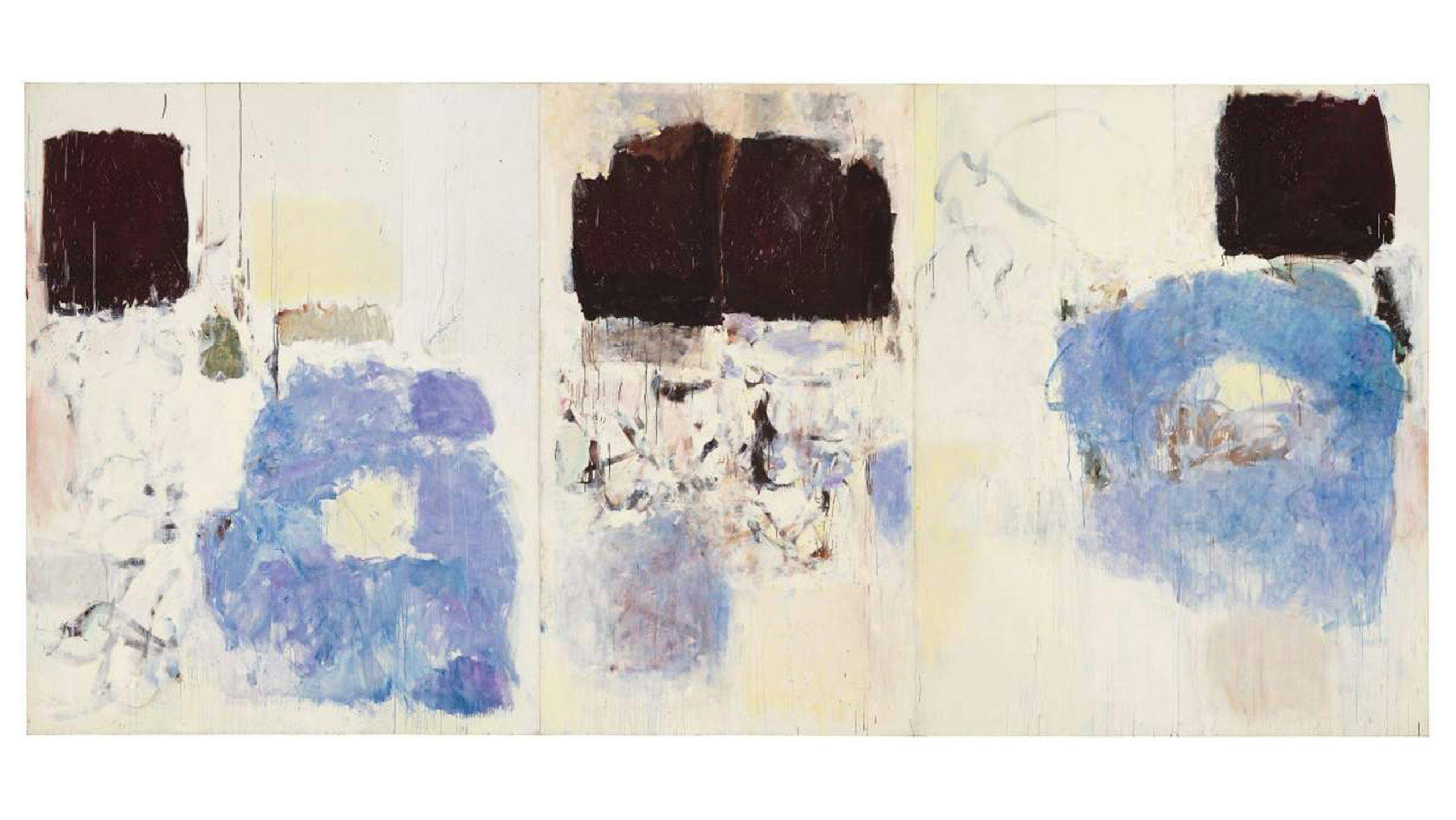 A painting by Joan Mitchell titled "Clearing," dated 1973