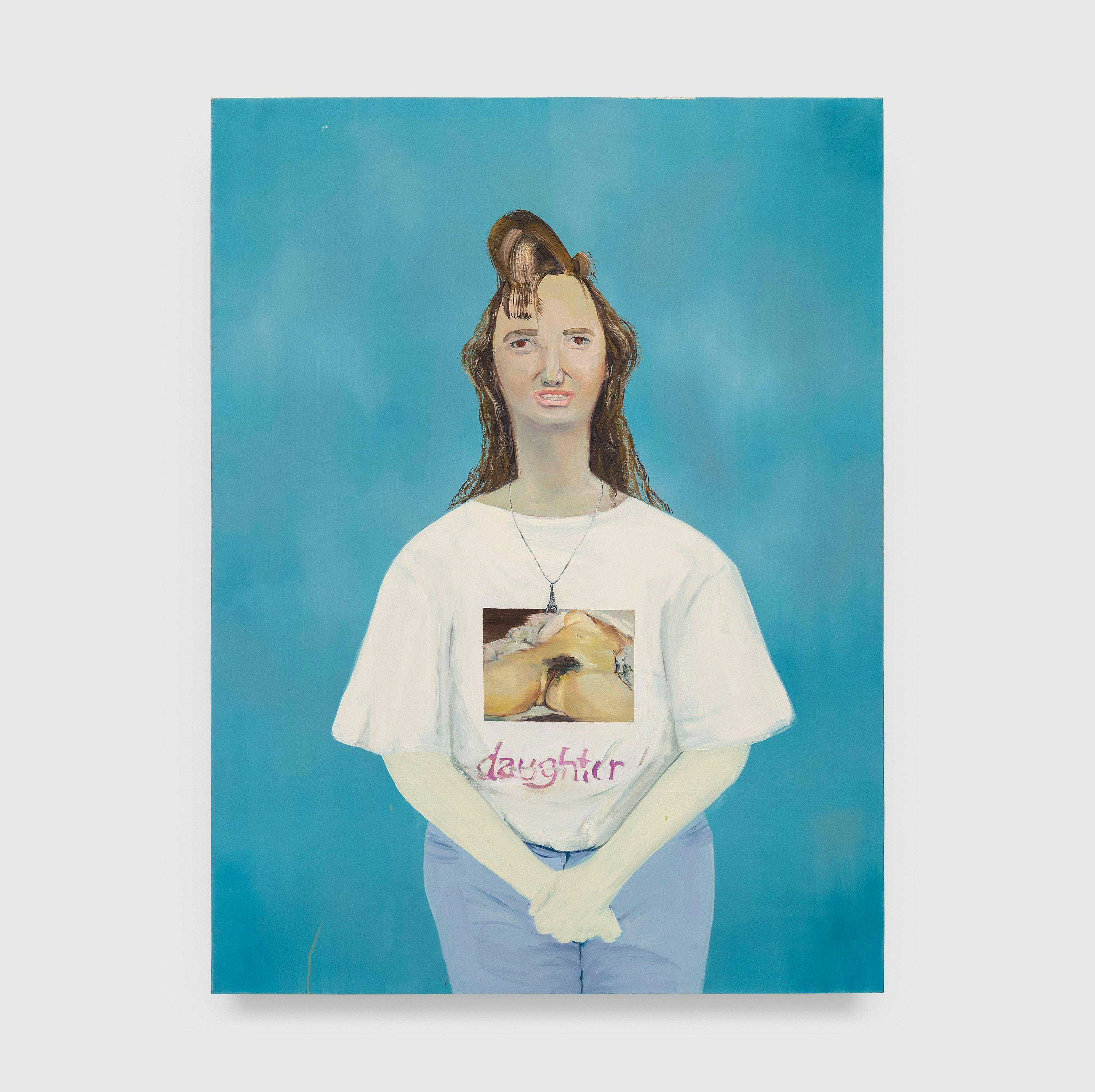 A painting by Dana Schutz, titled Daughter, dated 2000.