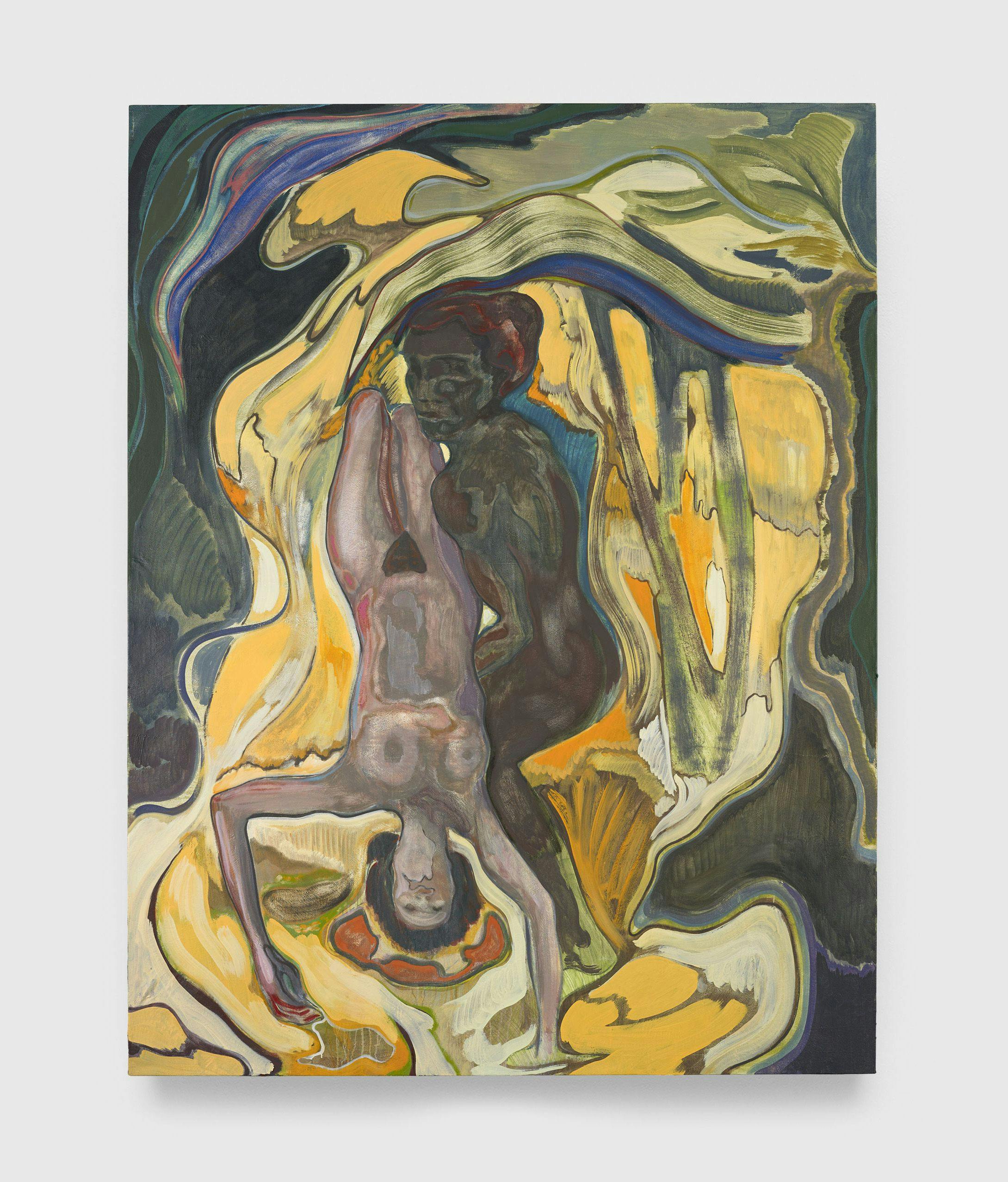 A painting by Michael Armitage, titled Mangroves Dip, dated 2015.  