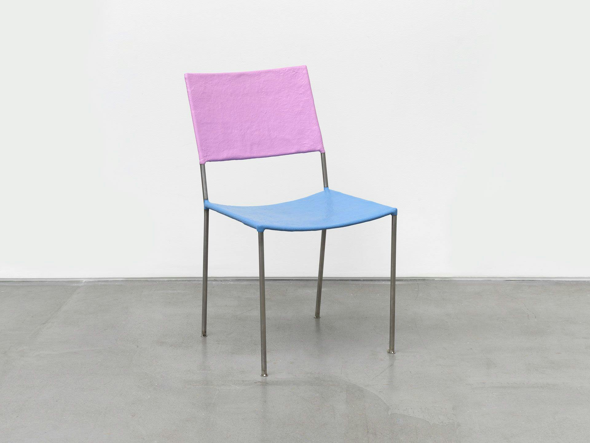 A furniture work by Franz West, titled Künstlerstuhl (Artist's Chair), dated in 2006 and 2015.