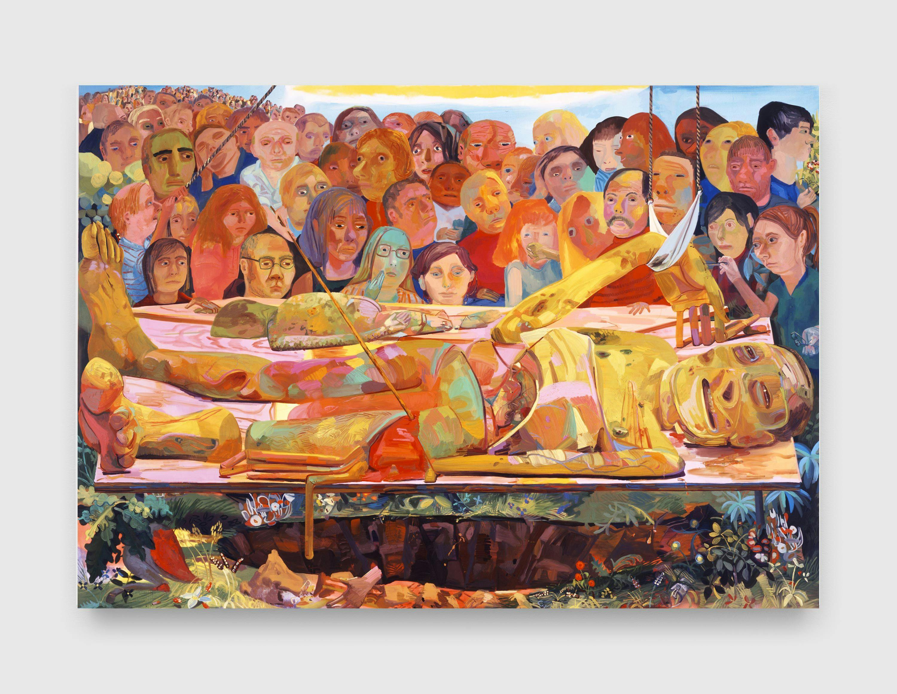 A painting by Dana Schutz, titled Presentation, dated 2005.