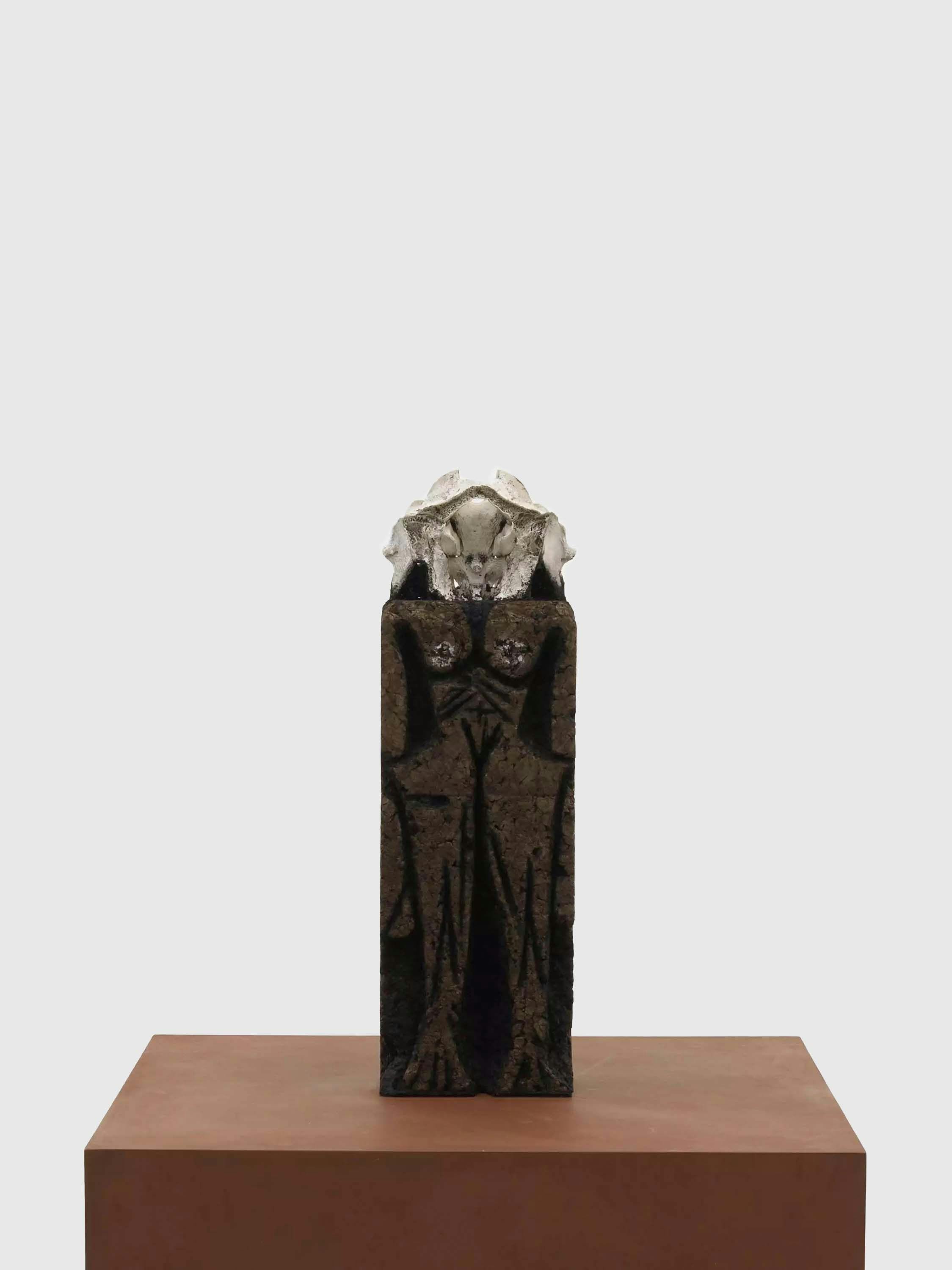A mixed media artwork by Huma Bhabha, titled Everything is True, dated 2021.