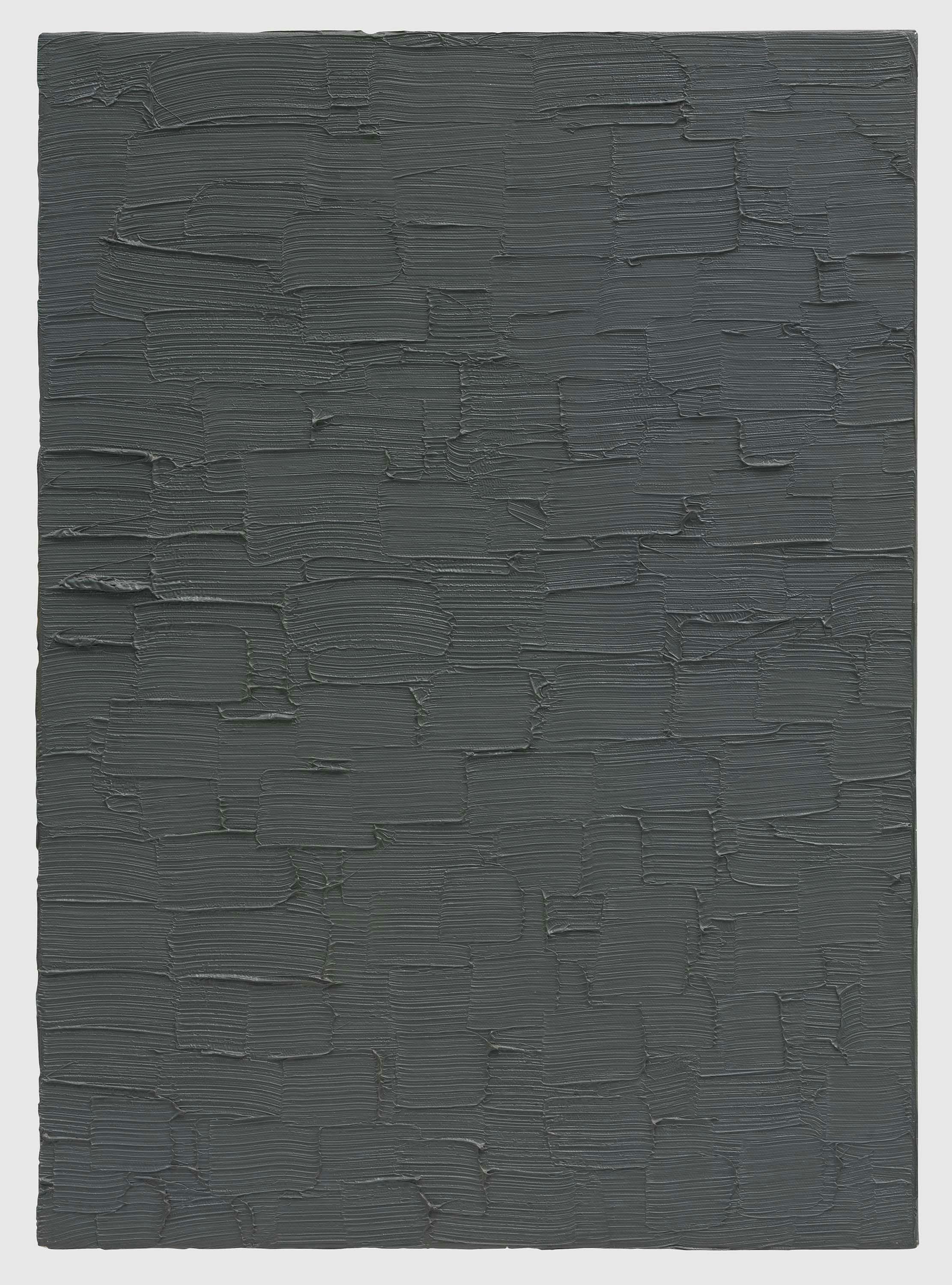 A painting by Gerhard Richter, titled Grau (Borke) (Gray [Bark]), dated 1973.