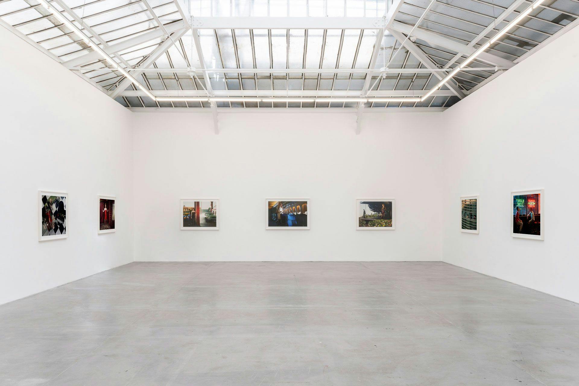 Installation view of Philip-Lorca diCorcia, at David Zwirner in Paris, dated 2020.