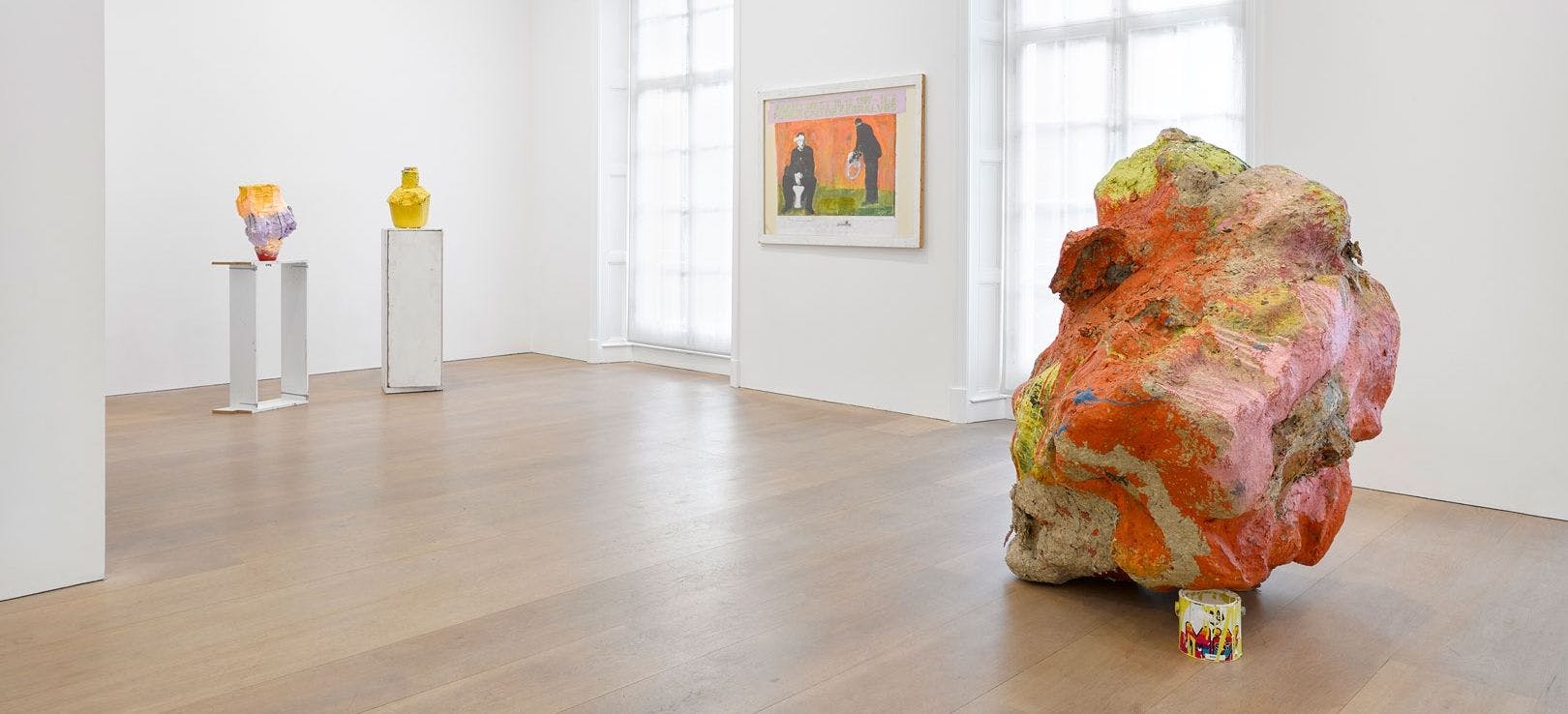 Installation view of the exhibition Franz West, at David Zwirner London, dated February 21 through April 5, 2019.