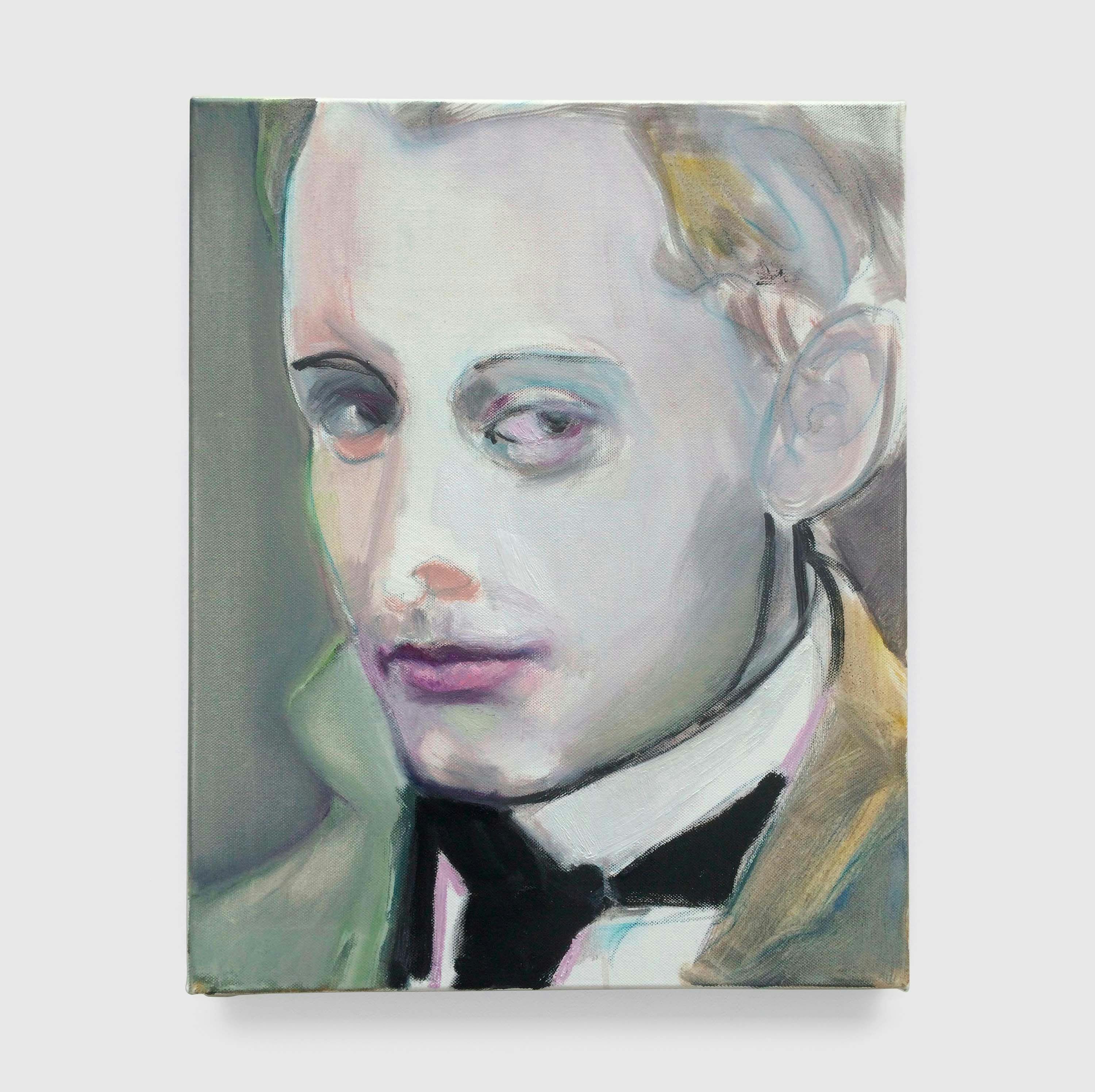 A painting by Marlene Dumas, titled Lord Alfred Douglas (Bosie), dated 2016.