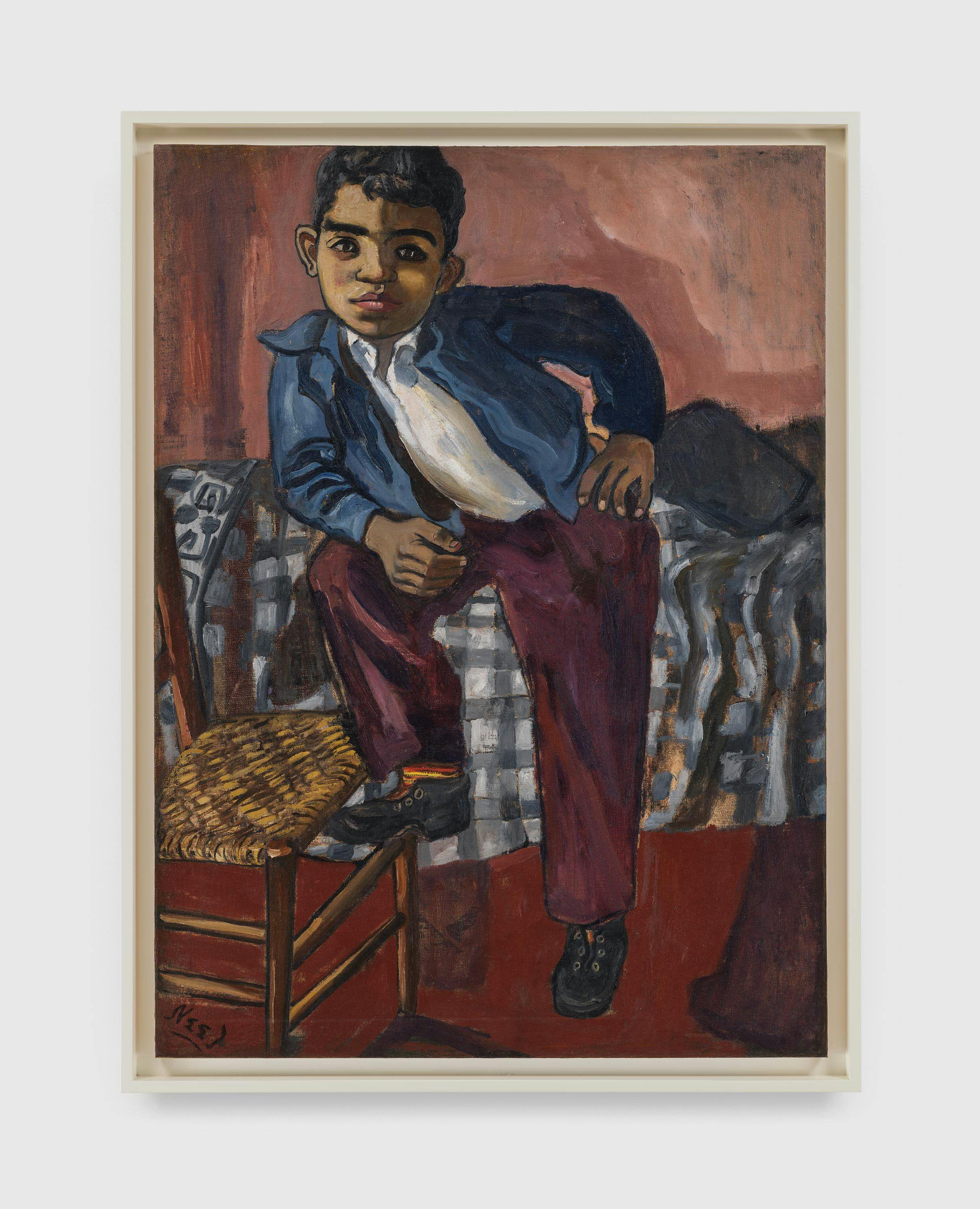 A painting by Alice Neel, titled Georgie Arce, dated 1953.