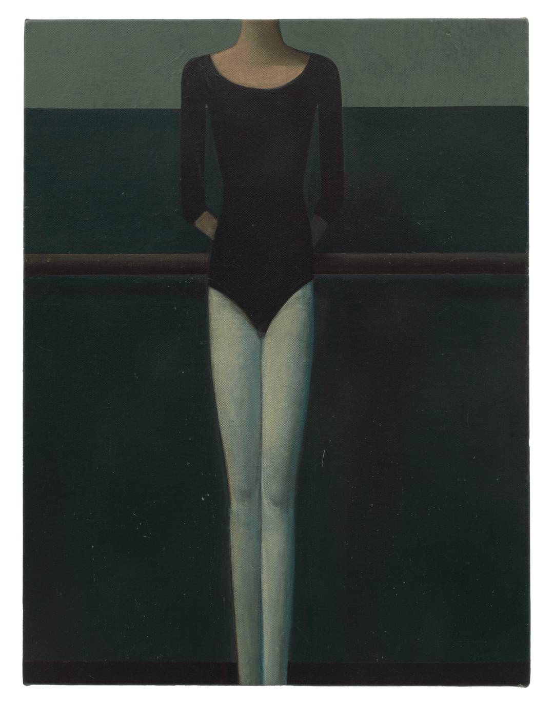 A painting by Liu Ye, titled Ballet Lesson, dated 2009.