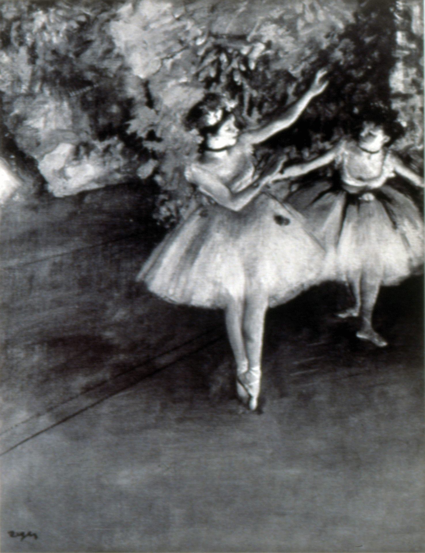 A photograph by Sherrie Levine, titled, Sherrie Levine After Degas: 1-7, dated 1994.