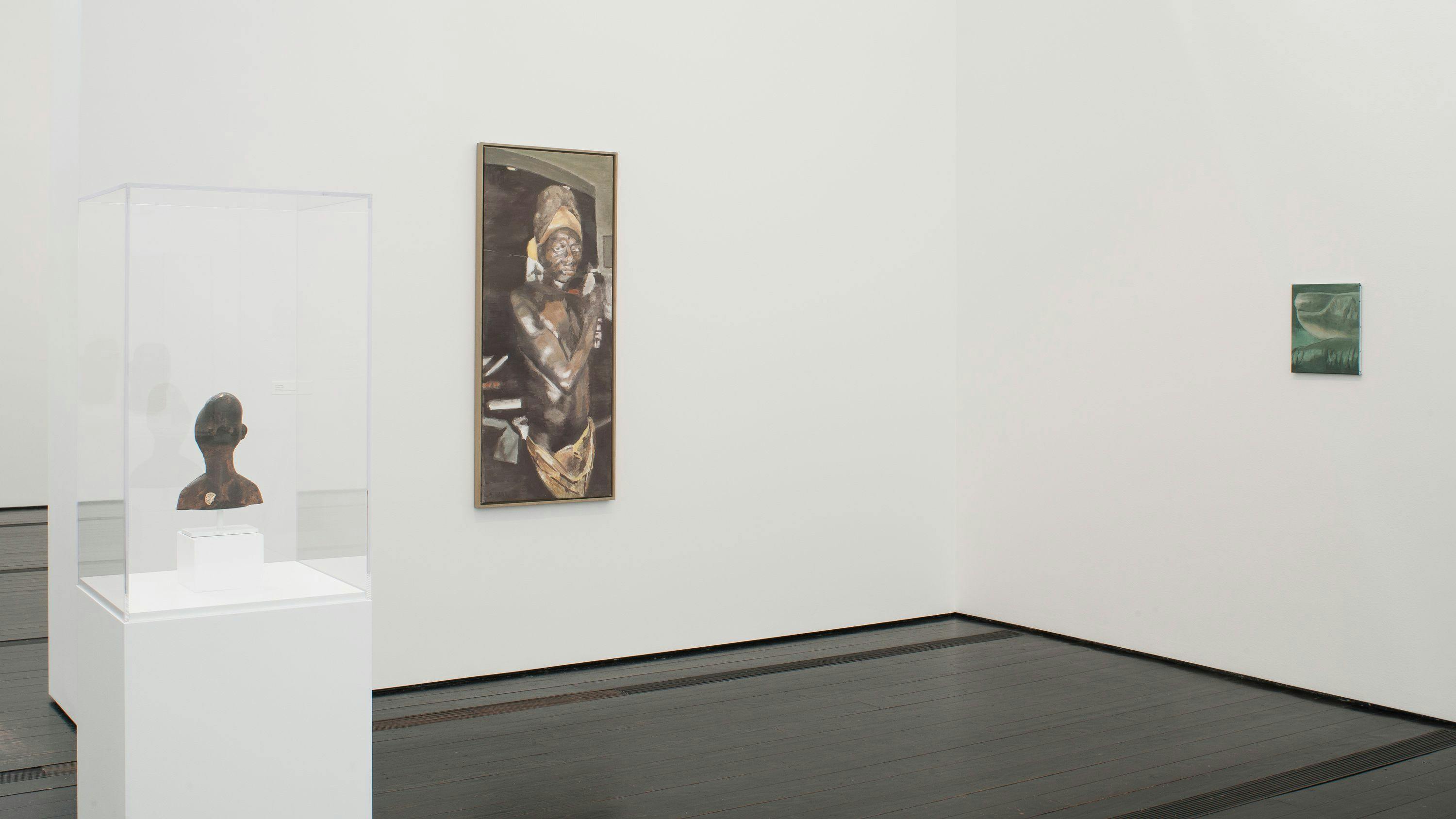 An installation view of the exhibition, Nice. Luc Tuymans, at  The Menil Collection in Houston, dated 2013.