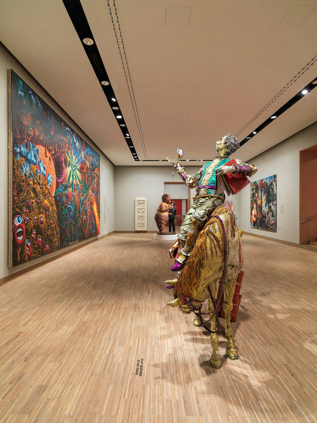 An installation view of the exhibition, The 80s: Art of the Eighties, at the Albertina Modern in Vienna, dated 2021 to 2022.