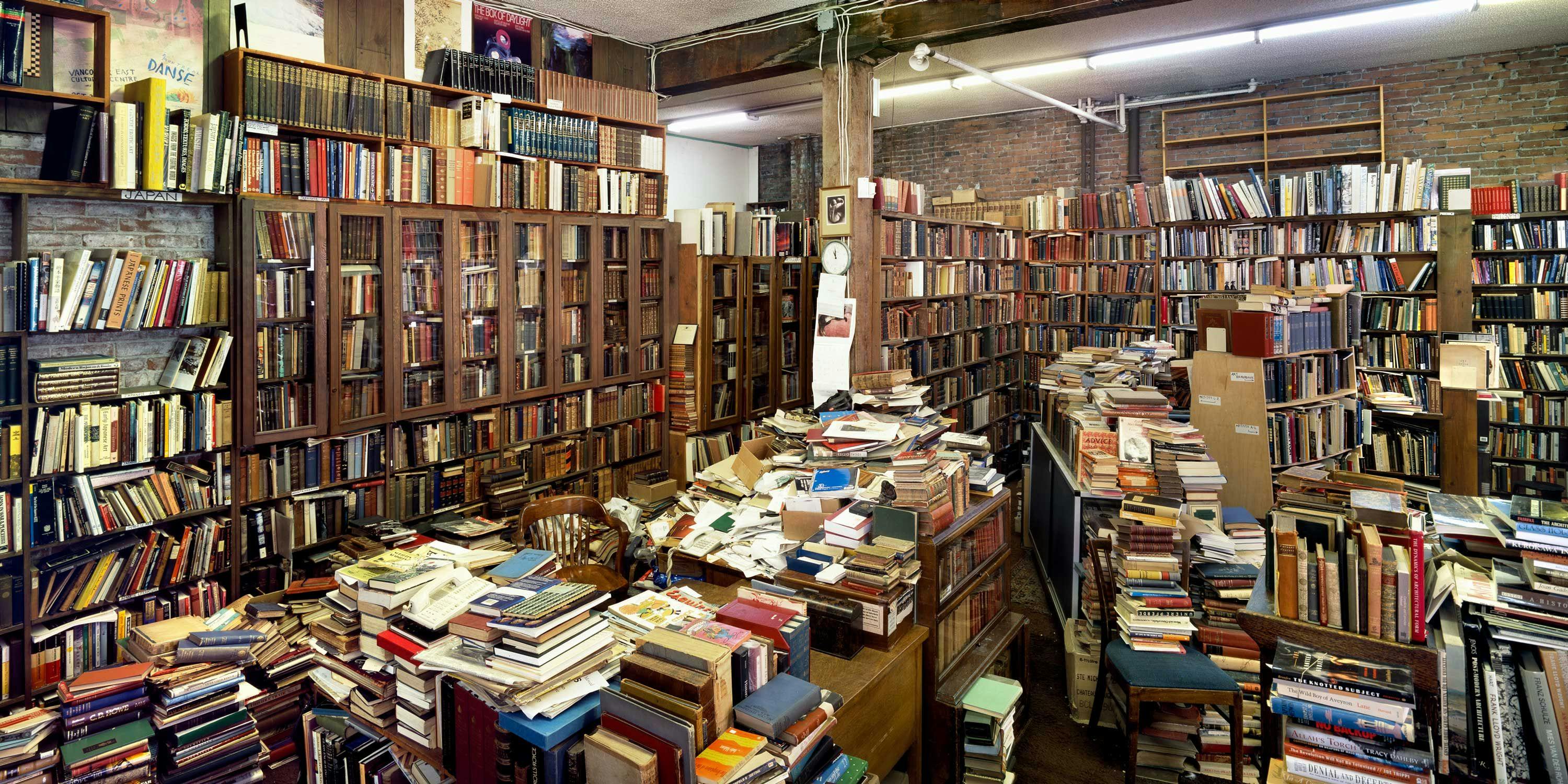 A photograph by Stan Douglas, titled MacLeod’s Books, Vancouver, dated 2006.