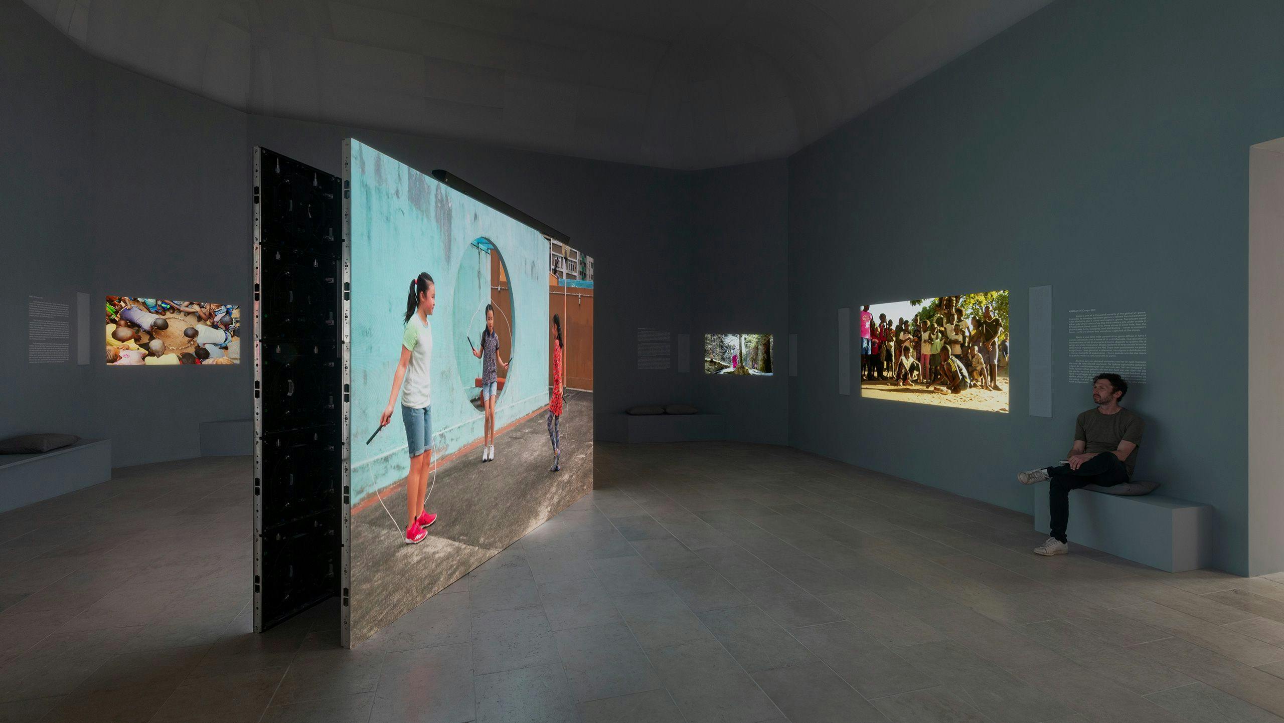 Installation view of the exhibition Francis Alÿs: The Nature of the Game at the Belgian Pavilion, 59th International Art Exhibition – La Biennale di Venezia, dated 2022