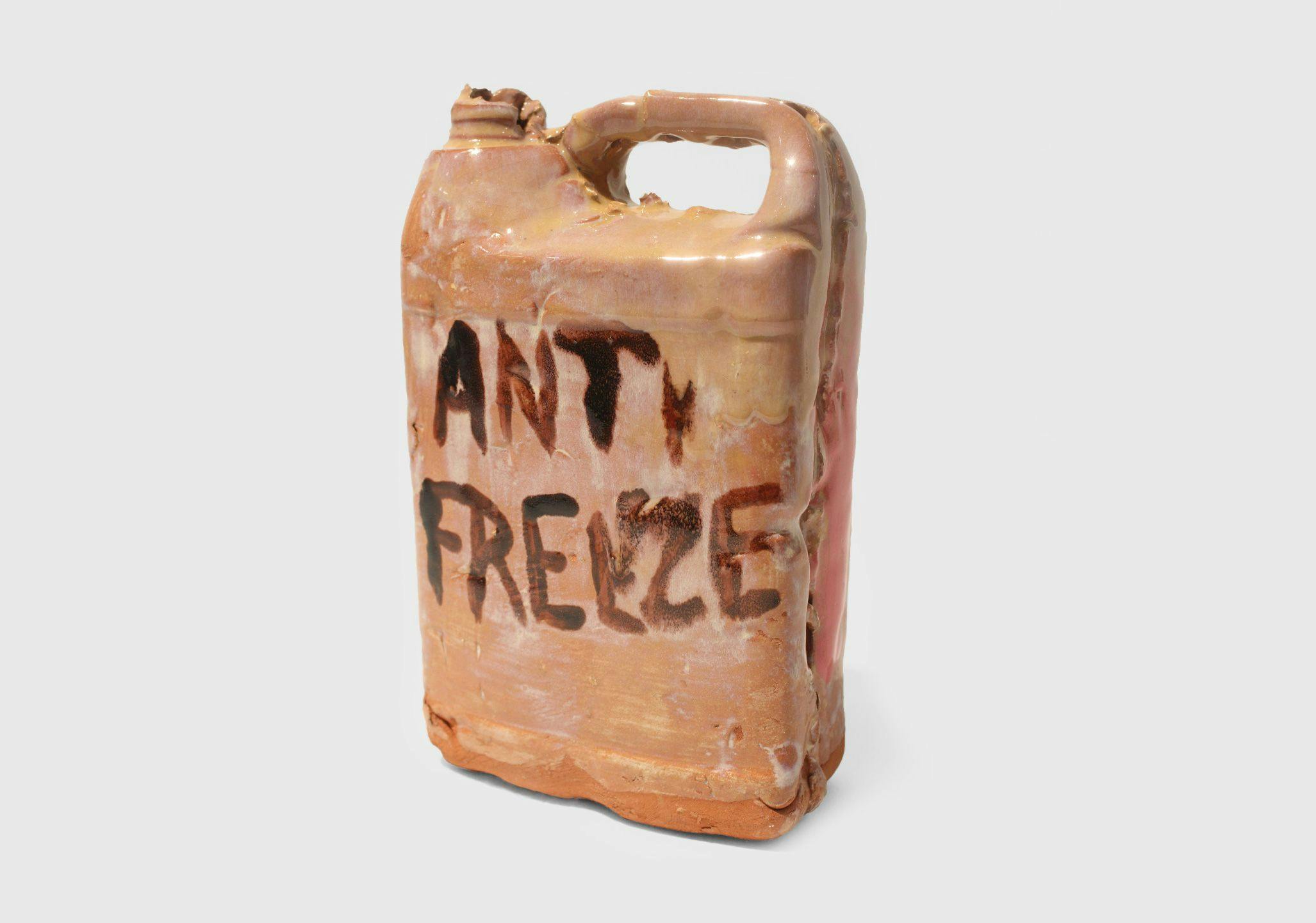 An untitled ceramic sculpture by Josh Smith, dated 2014.