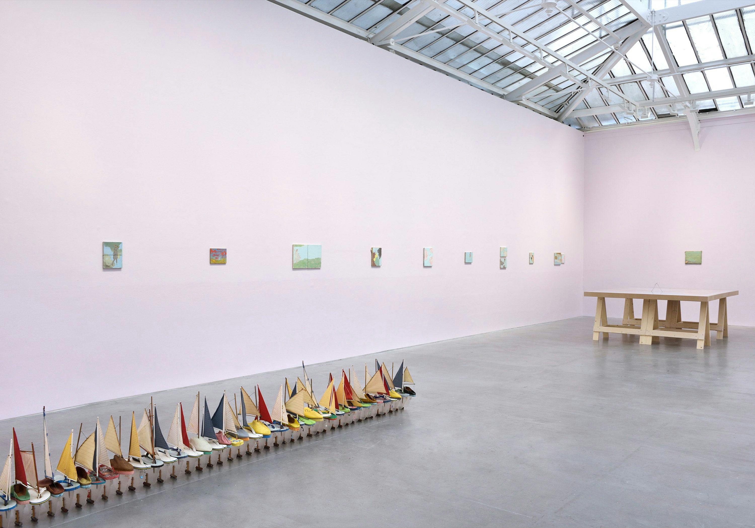 An installation by Francis Alÿs, titled Don't Cross the Bridge Before You Get to the River, 2006 to 2012.
