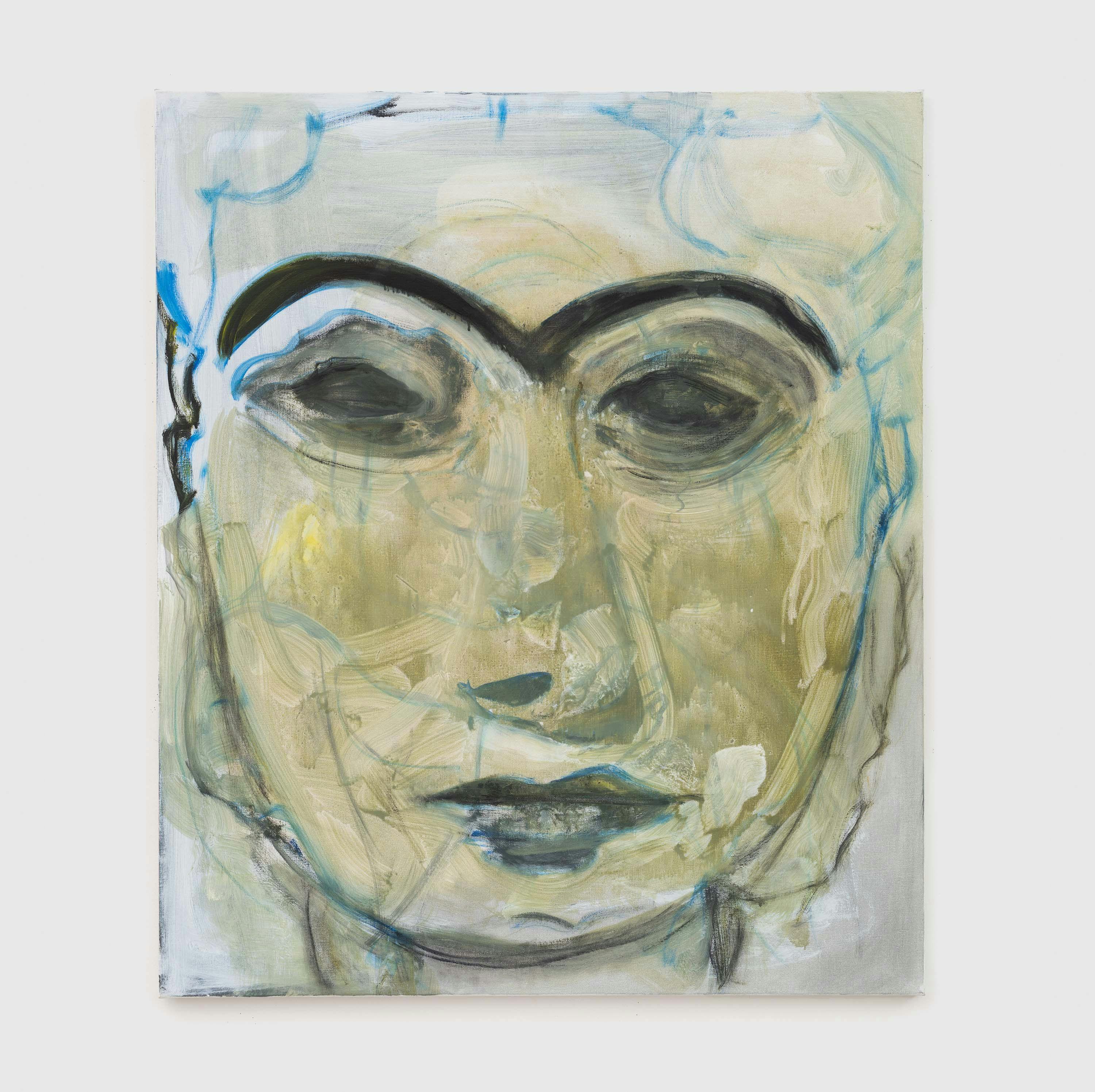 An oil on canvas painting by Marlene Dumas, titled Lady of Uruk, dated 2020.