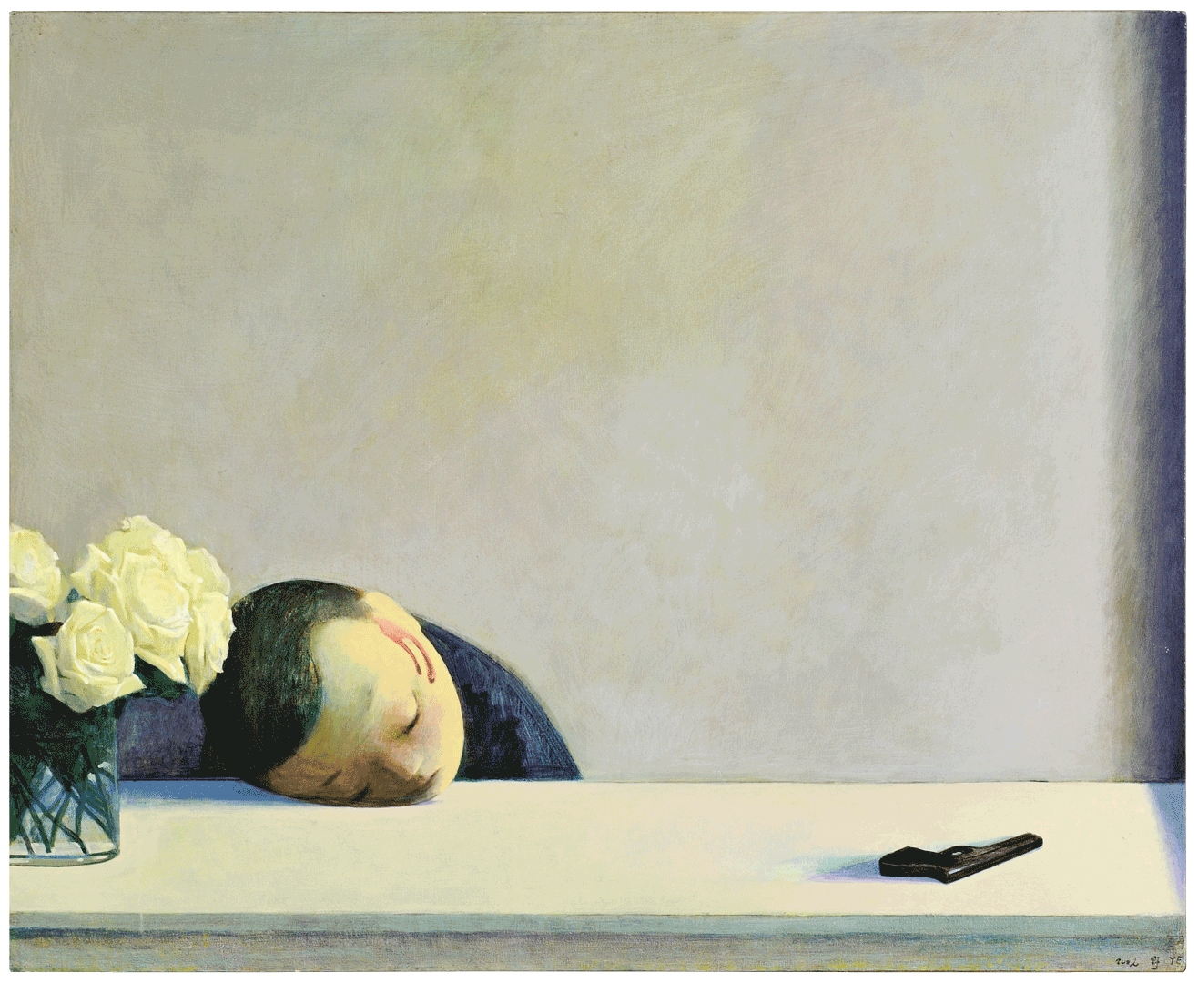A painting by Liu Ye, titled Romeo, dated 2002.