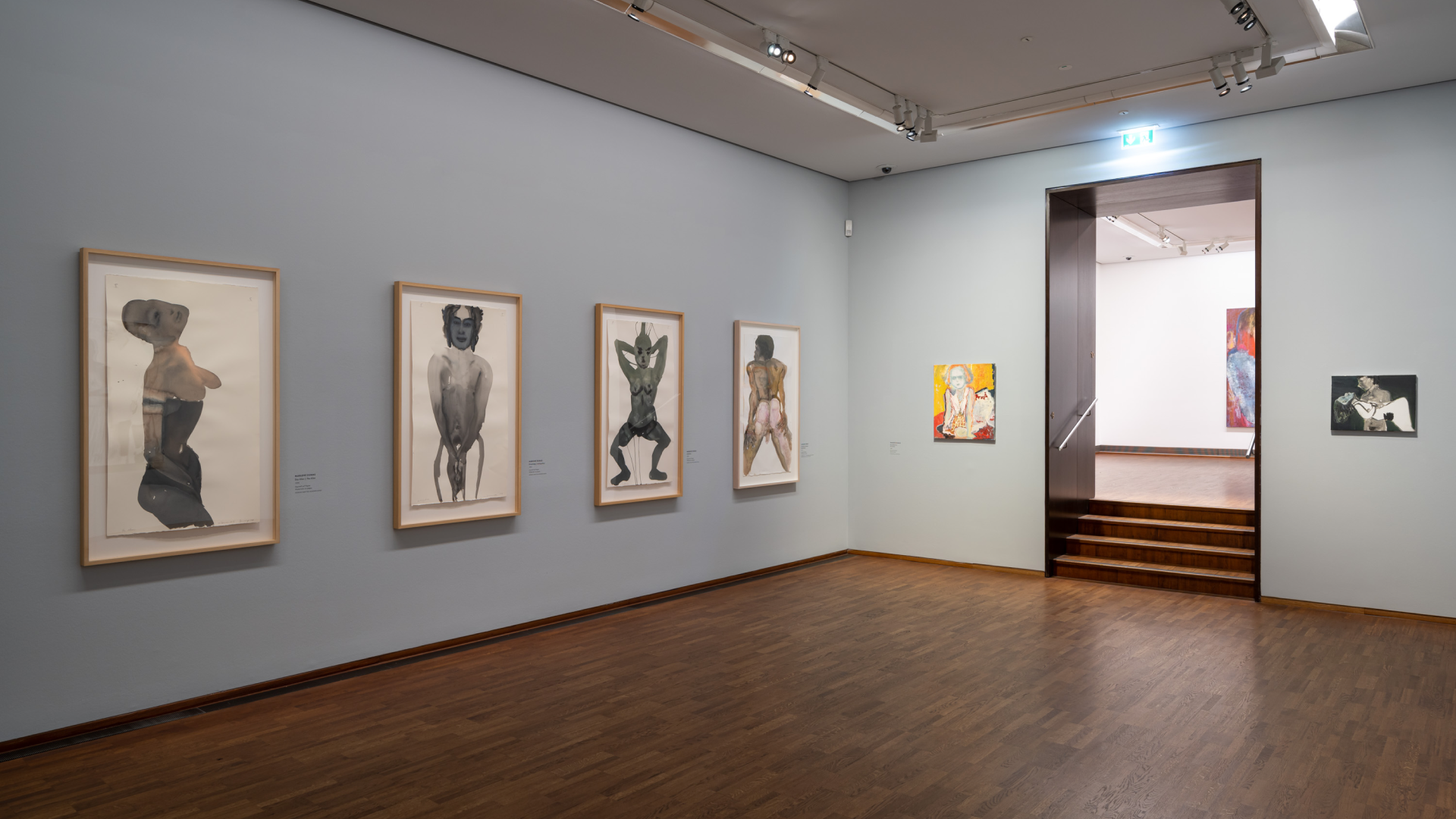 Installation view of the exhibition, Edvard Munch. In Dialogue, at the ALBERTINA Museum in Vienna, dated 2022.