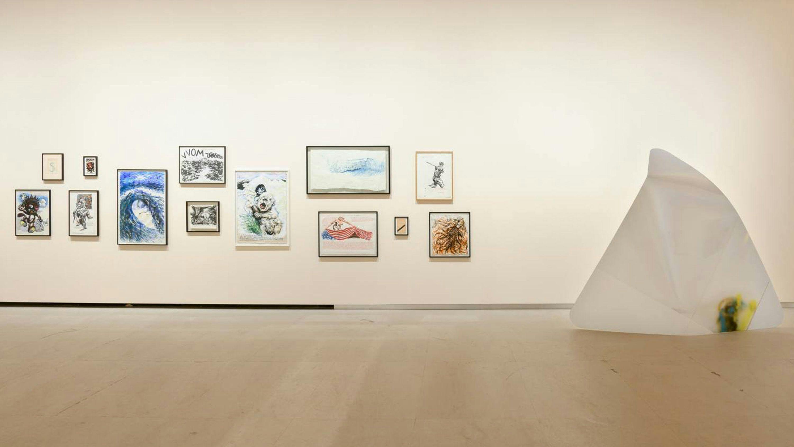 An installation view of the exhibition titled My Cartography: The Erling Kagge Collection dated 2020