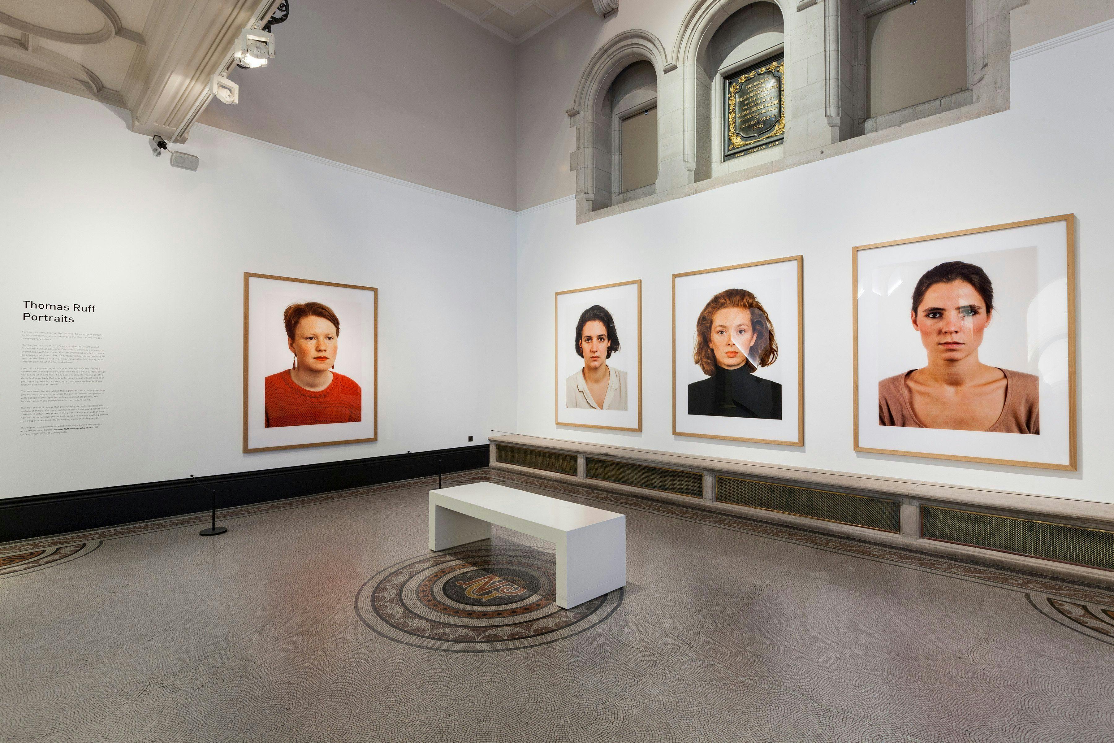 nstallation view, Thomas Ruff: Portraits, National Portrait Gallery, London, 2017–2018