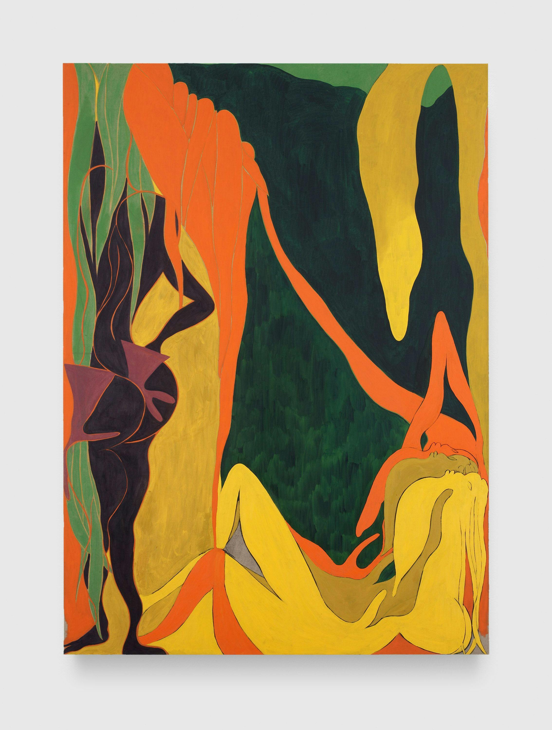 A painting by Chris Ofili, titled The Raising of Lazarus, dated 2007.