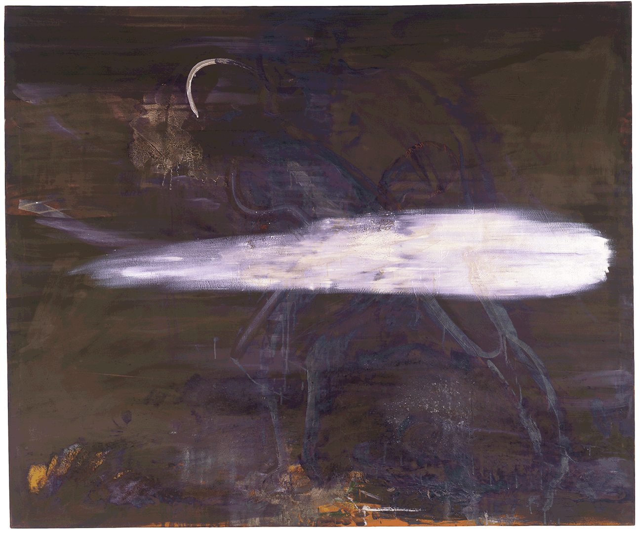 A painting by Sigmar Polke titled Komet, dated 1982.