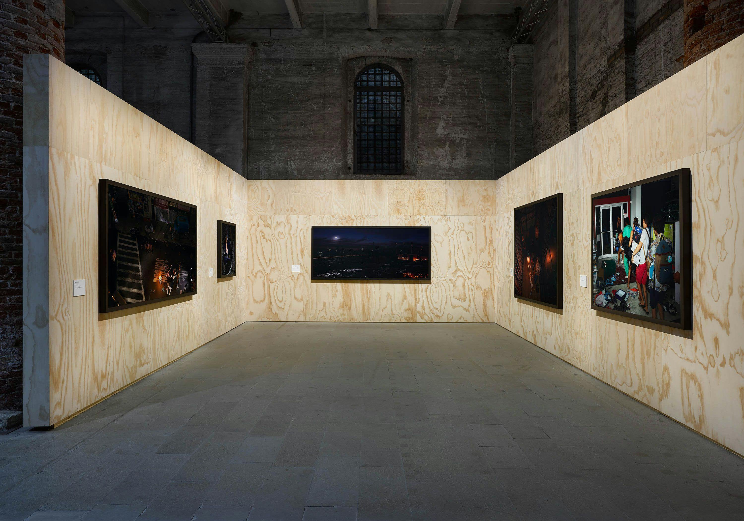 Installation view of Stan Douglas: Scenes from the Blackout at the 58th Venice Biennale, titled May You Live in Interesting Times, dated 2019