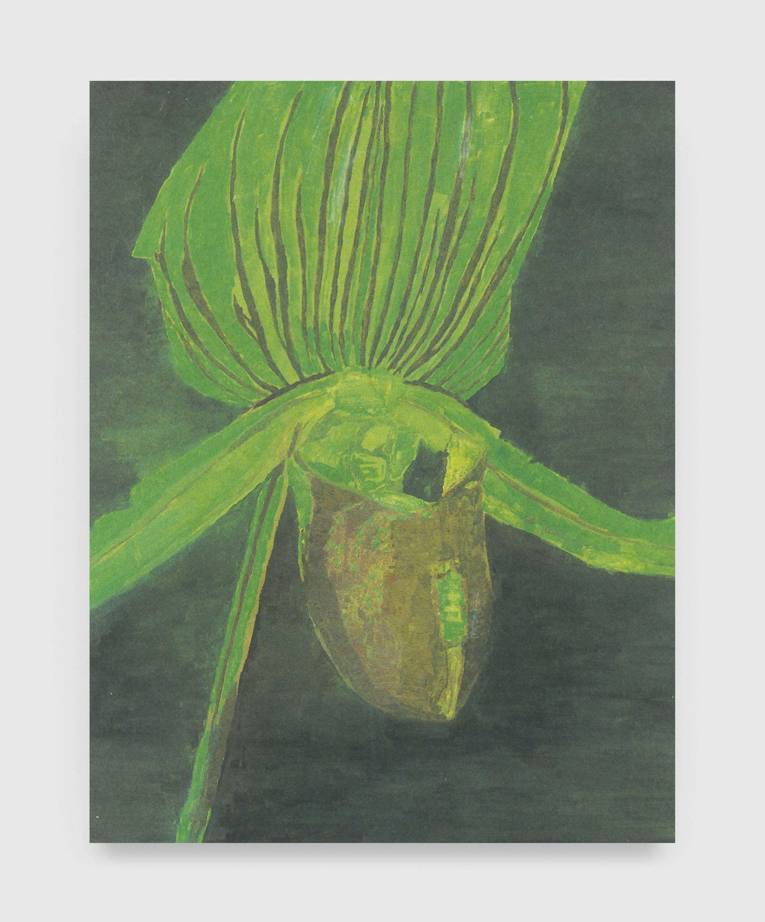 A painting by Luc Tuymans, titled Orchid, dated 1998.