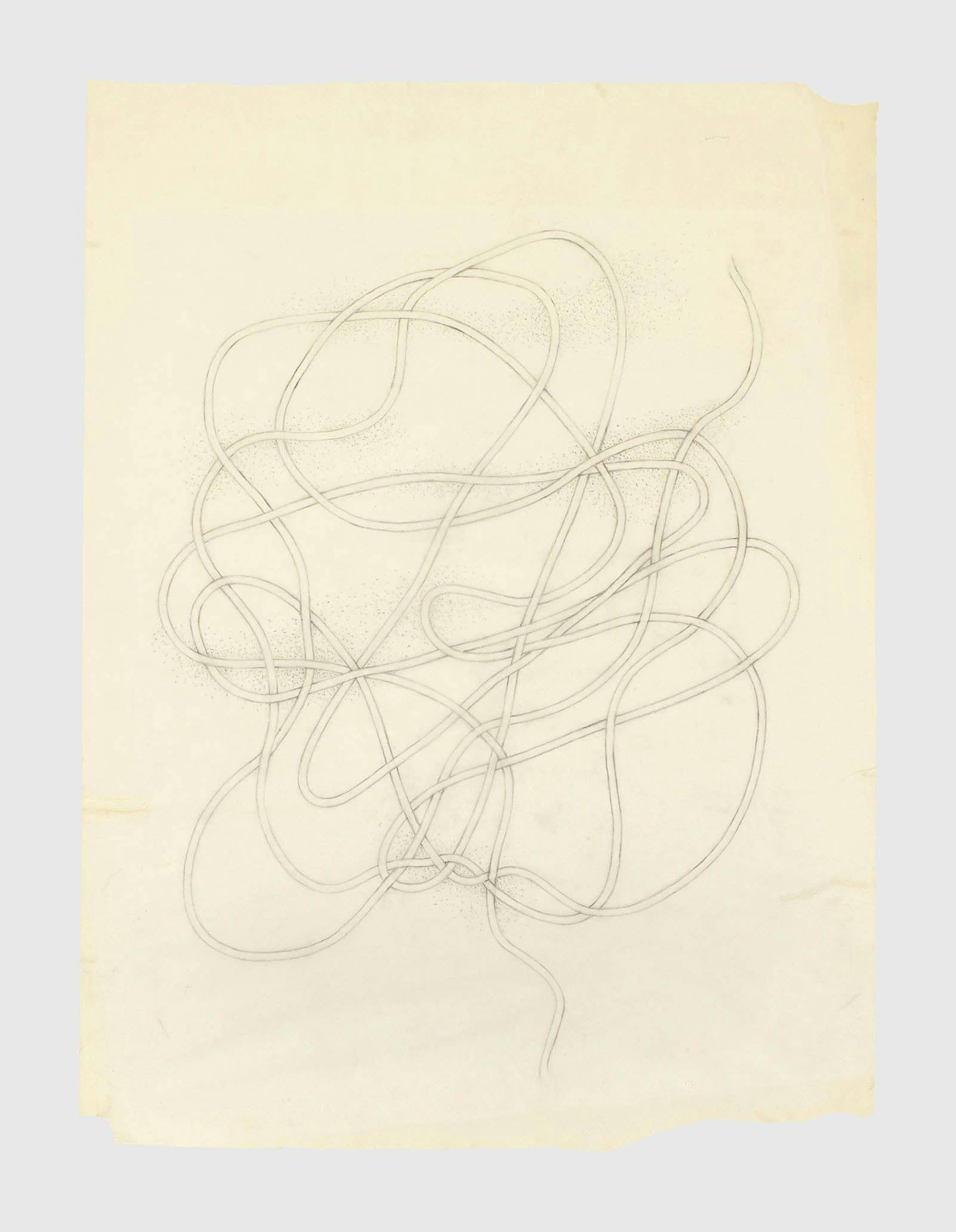 A drawing by Anni Albers, titled Drawing for a knot, dated 1947.