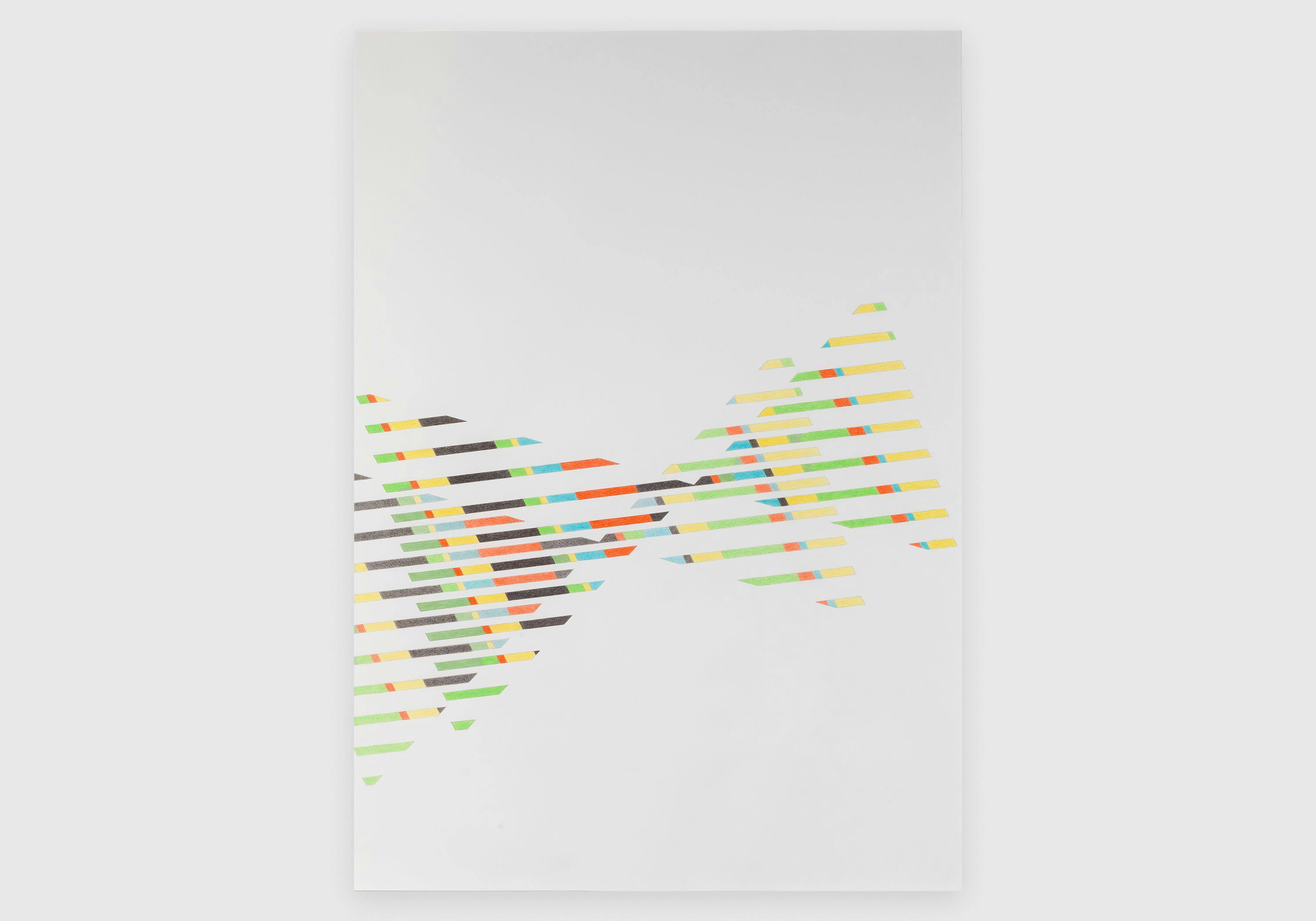 A drawing by Tomma Abts, called Untitled #6, dated 2013.
