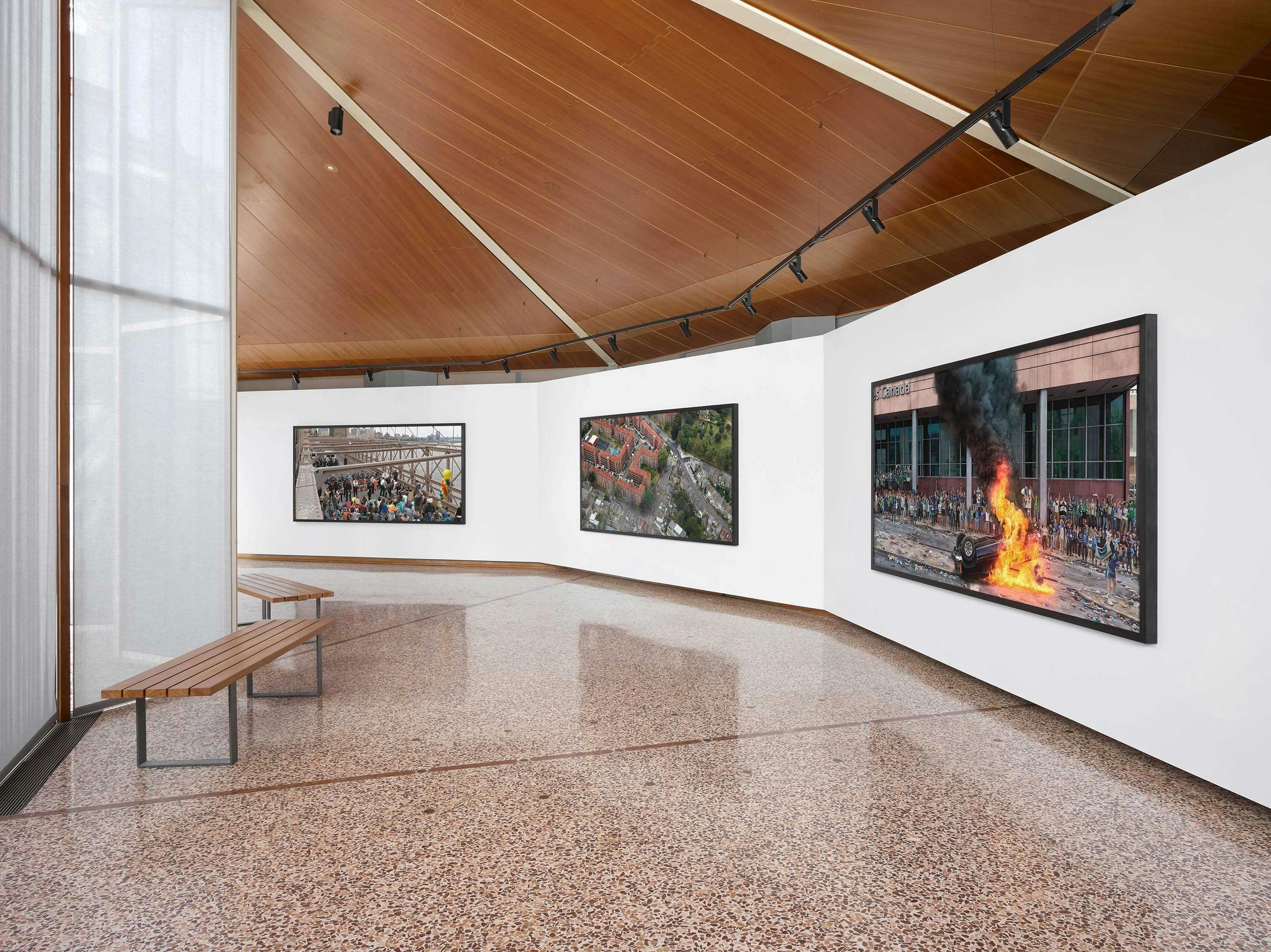 Installation view, Stan Douglas: 2011 ≠ 1848, Canadian Pavilion, 59th Venice Biennale, dated 2022.