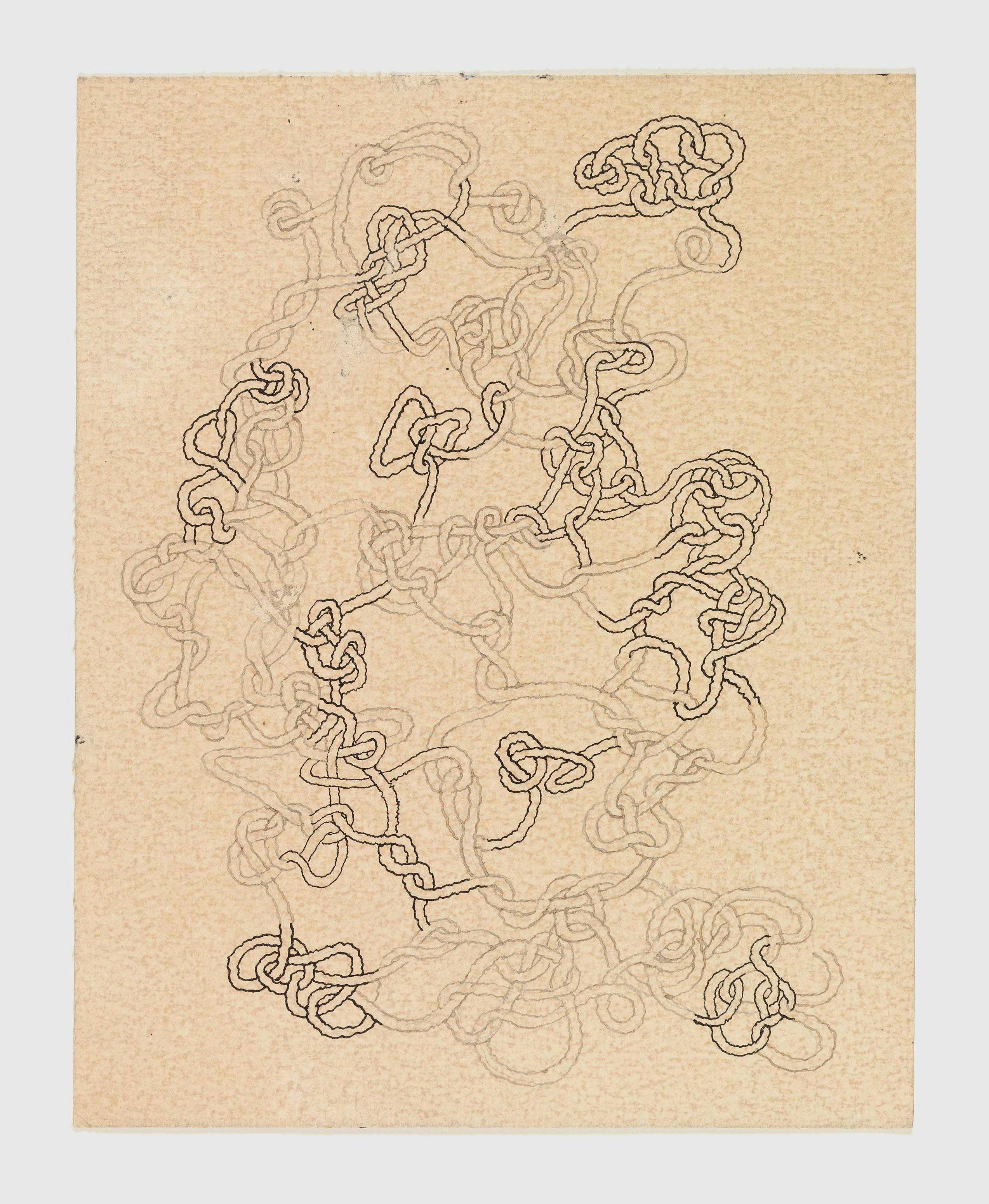 A drawing by Anni Albers, titled Knot Drawing, date unknown.