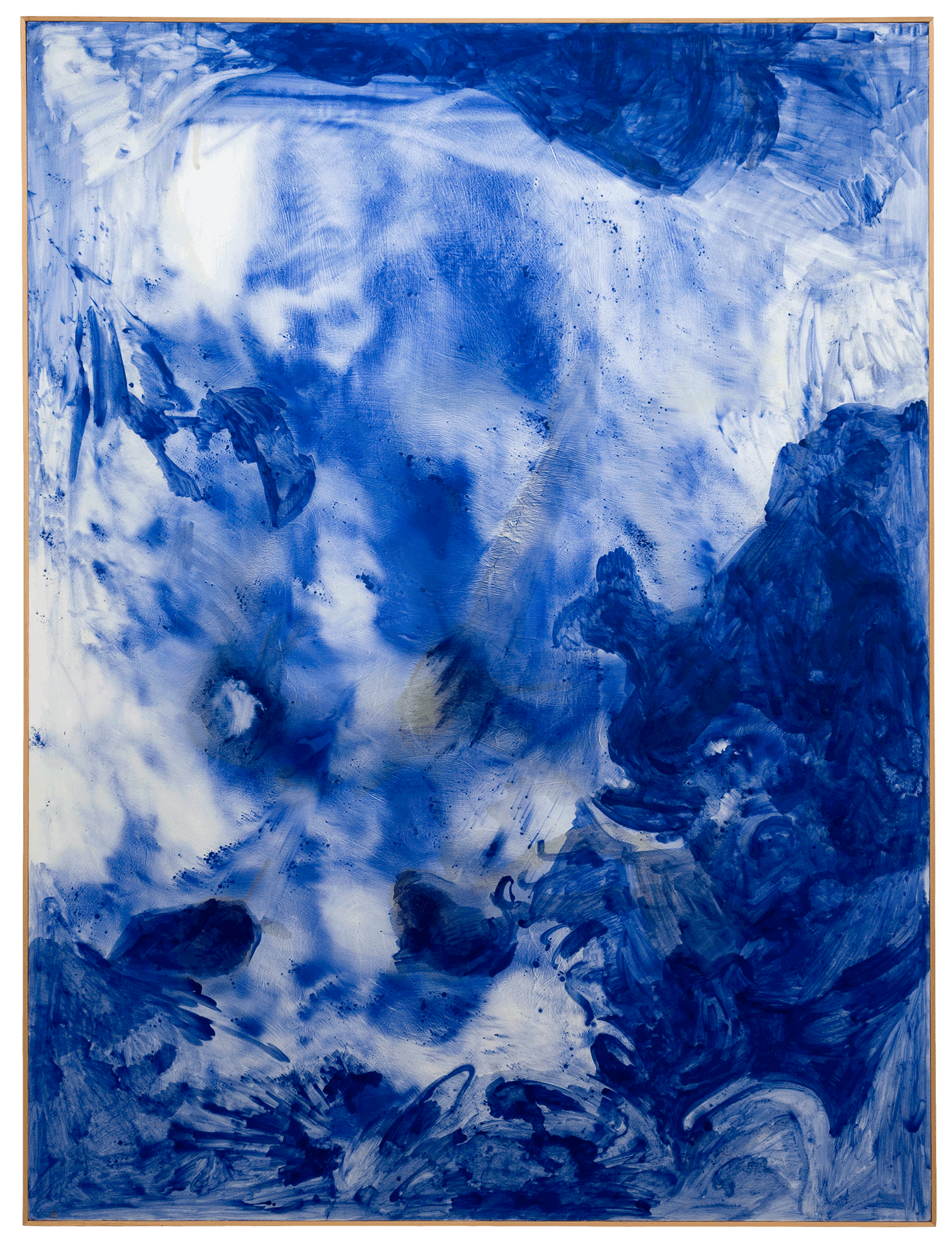 A painting by Sigmar Polke titled Lapis Lazuli II, dated 1994.