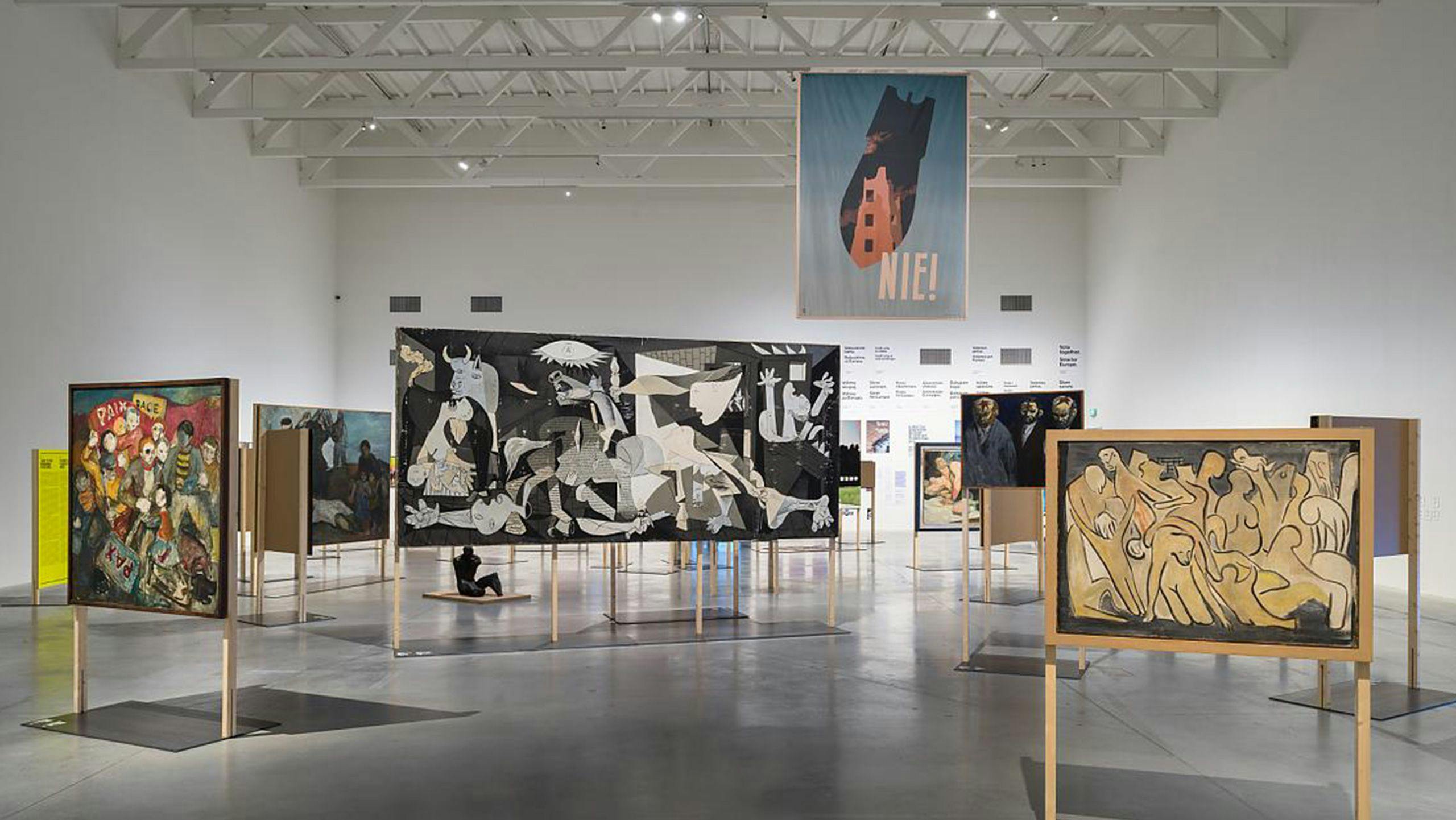 An Installation view of NEVER AGAIN: Art against War and Fascism in the 20th and 21st centuries, Museum of Modern Art, Warsaw, dated 2019