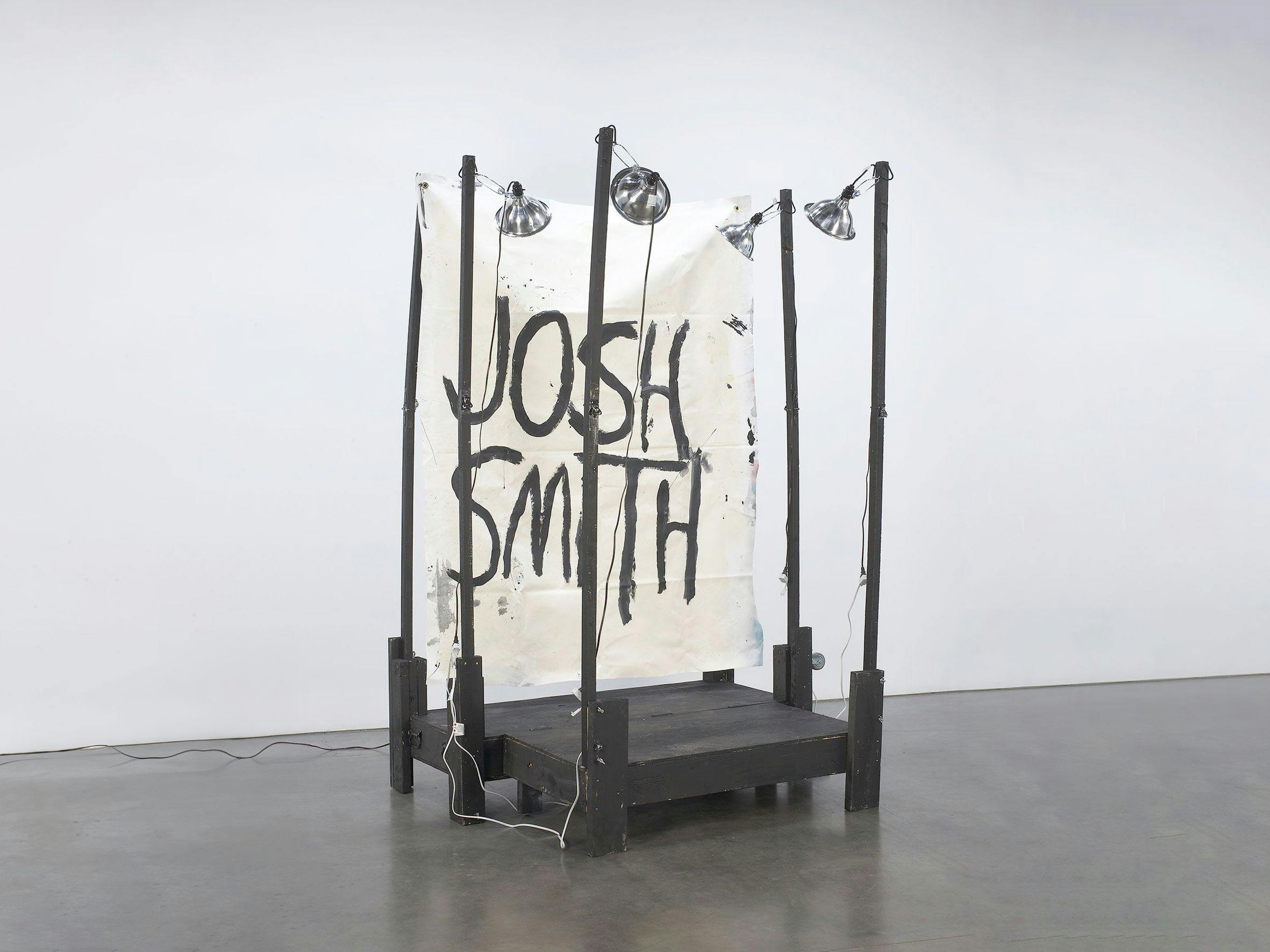 A sculpture by Josh Smith titled Stage Painting 4, dated 2011.