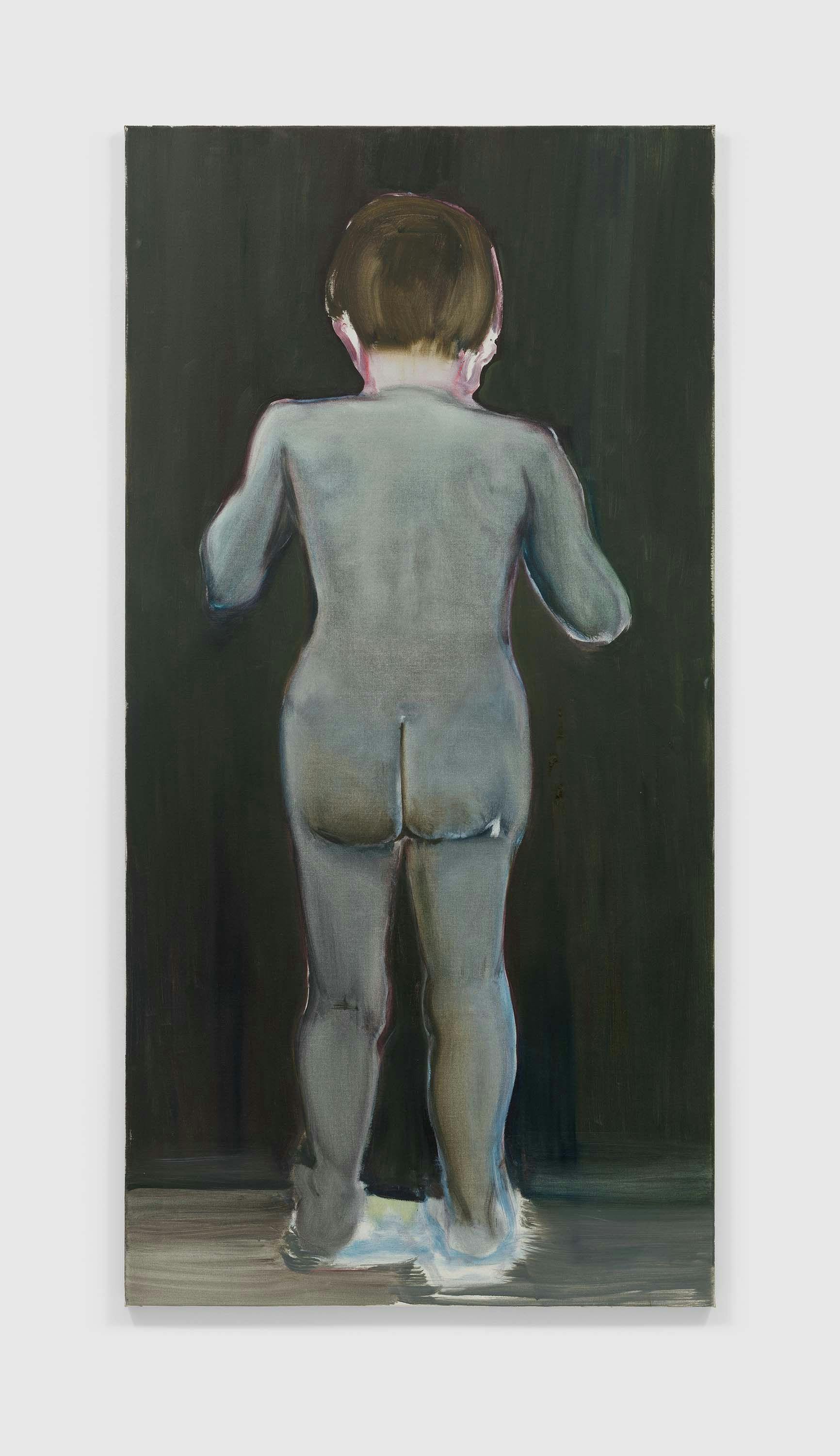 A painting by Marlene Dumas, titled The Secret, dated 1994.