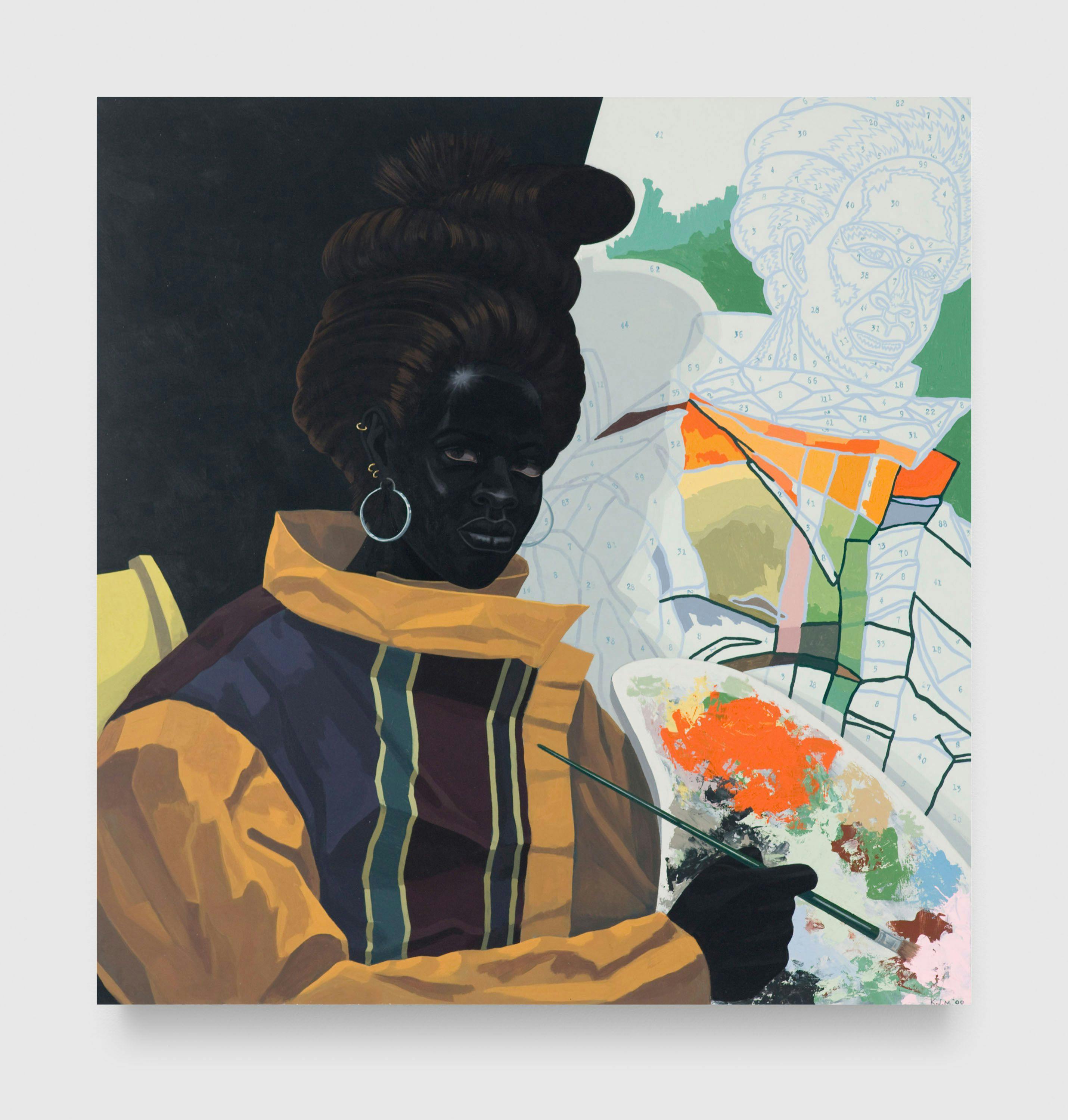 A painting by Kerry James Marshall, called Untitled (Painter), dated 2009.