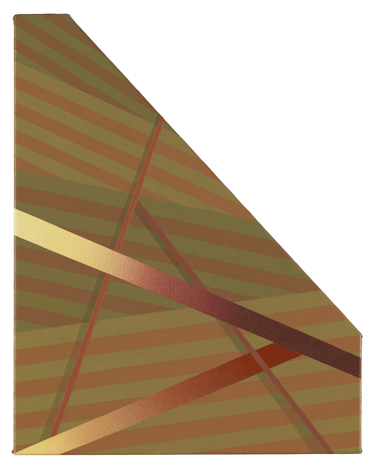 A painting by Tomma Abts, titled L√ºko, dated 2015.