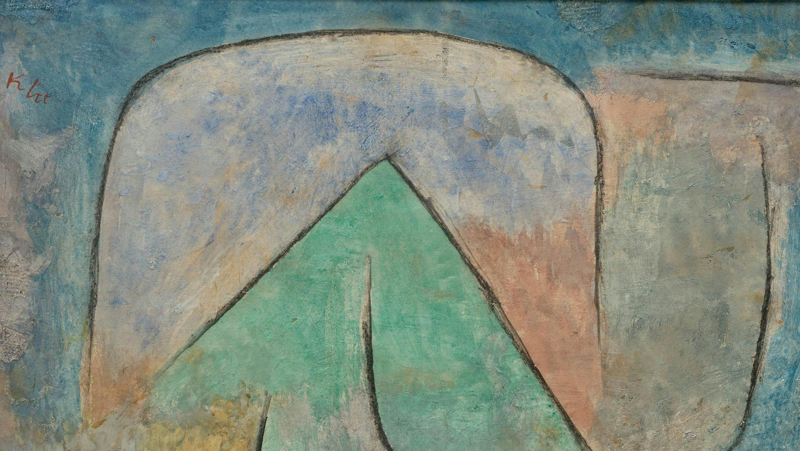 An artwork by Paul Klee titled Stromfahrt (Journey down river), dated 1937.